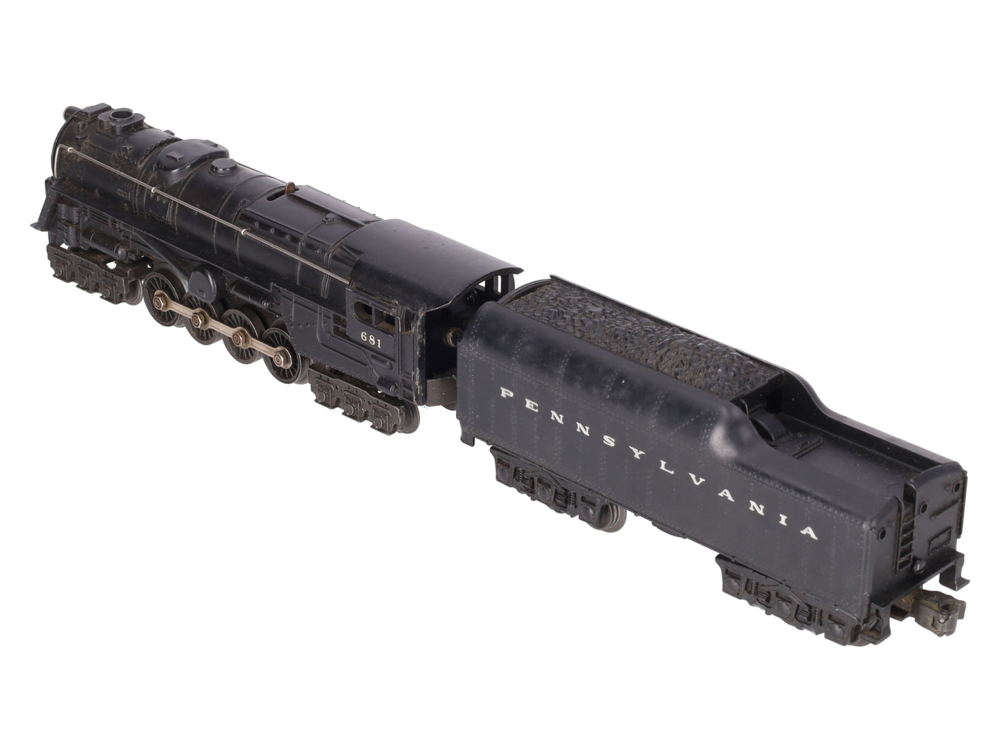 Lionel 681 Vintage O 6-8-6 Die-Cast S2 Steam Turbine Loco w/2671W Tender VG