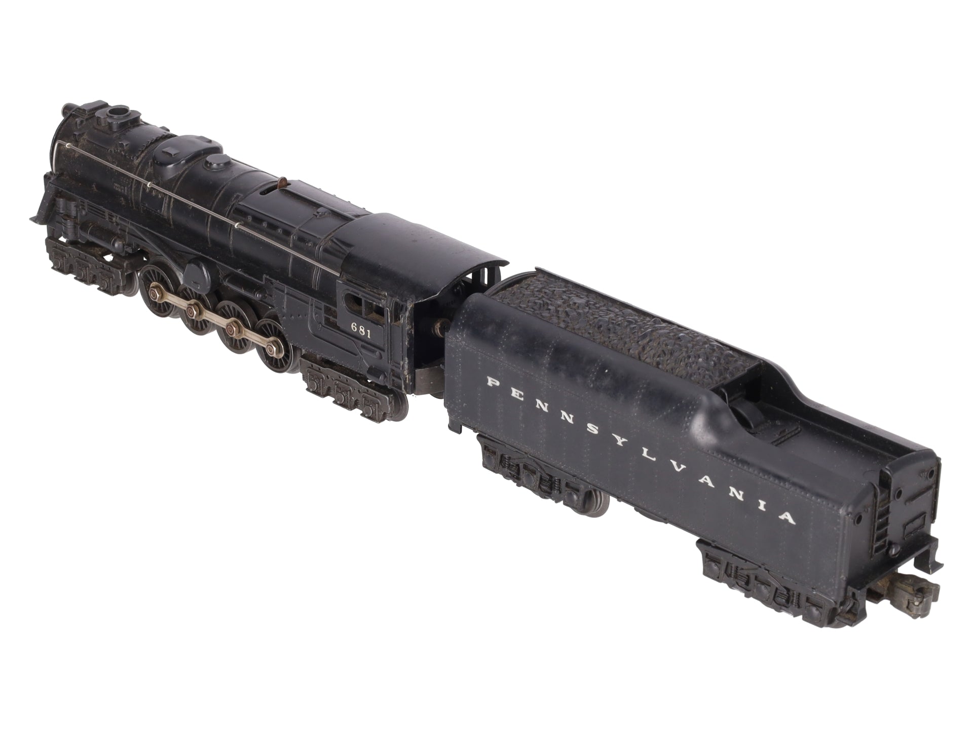 Lionel 681 Vintage O 6-8-6 Die-Cast S2 Steam Turbine Loco w/2671W Tender VG