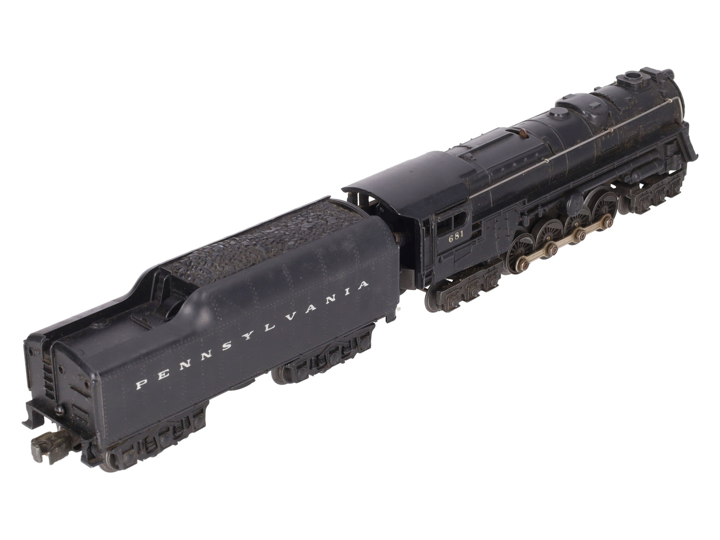 Lionel 681 Vintage O 6-8-6 Die-Cast S2 Steam Turbine Loco w/2671W Tender VG