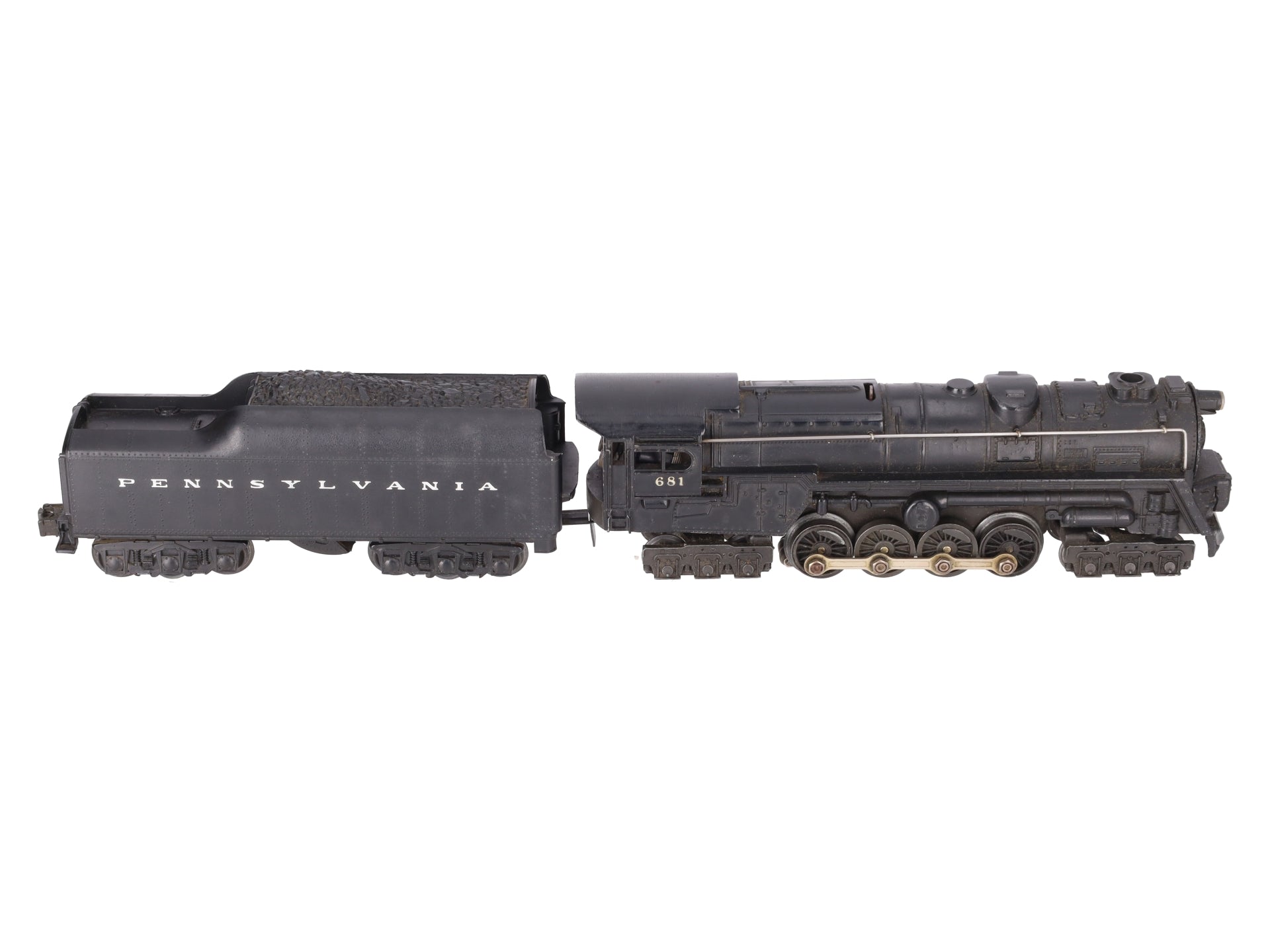 Lionel 681 Vintage O 6-8-6 Die-Cast S2 Steam Turbine Loco w/2671W Tender VG