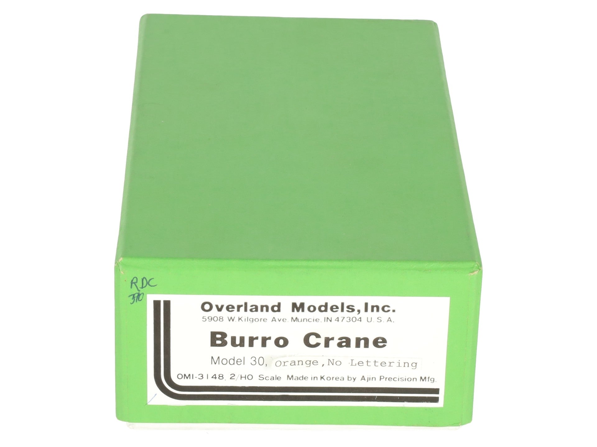 Overland 3148.2 HO Scale BRASS Burro Crane Model 30 1940-50 Era - Custom Painted/Box