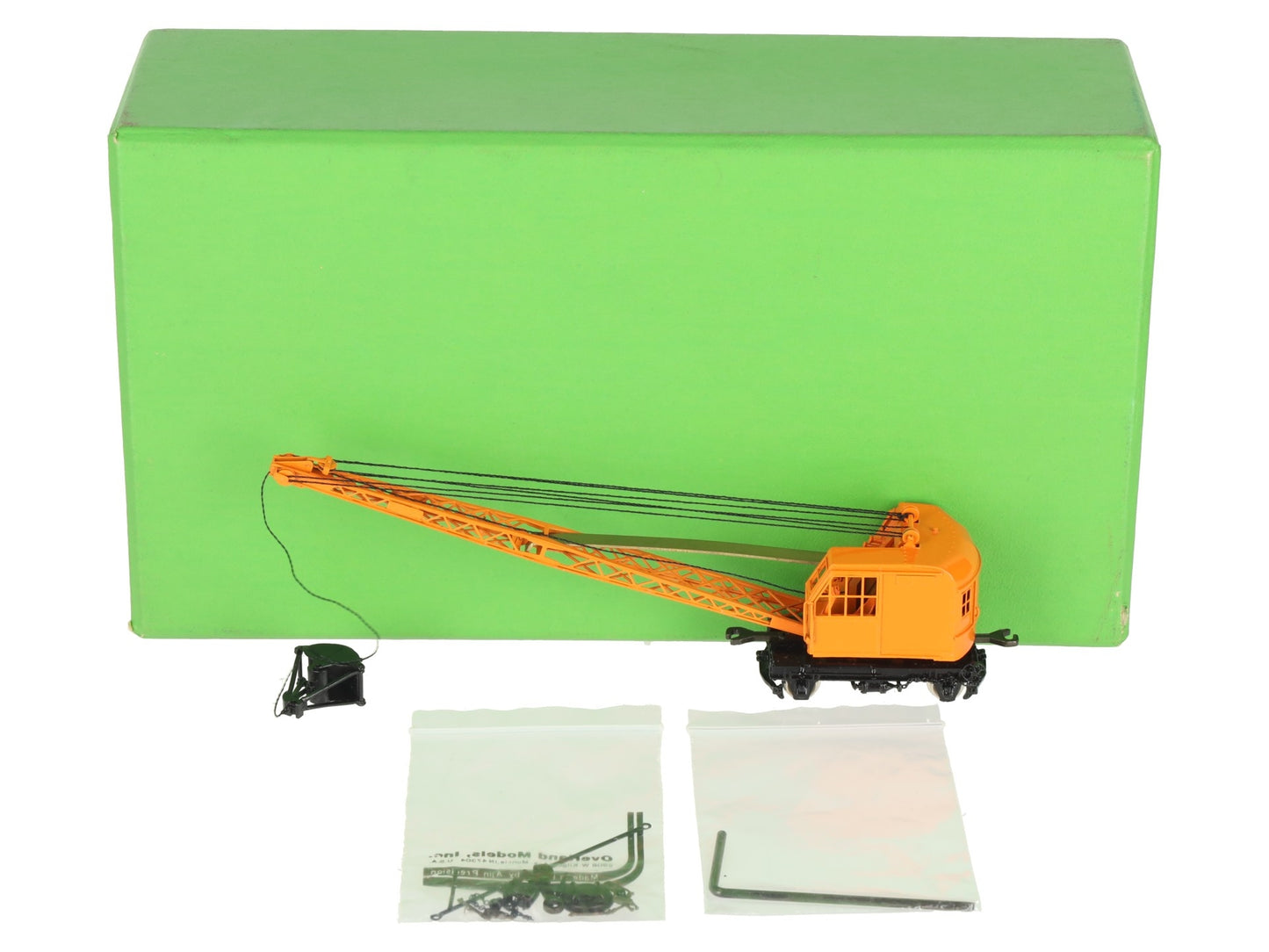 Overland 3148.2 HO Scale BRASS Burro Crane Model 30 1940-50 Era - Custom Painted/Box