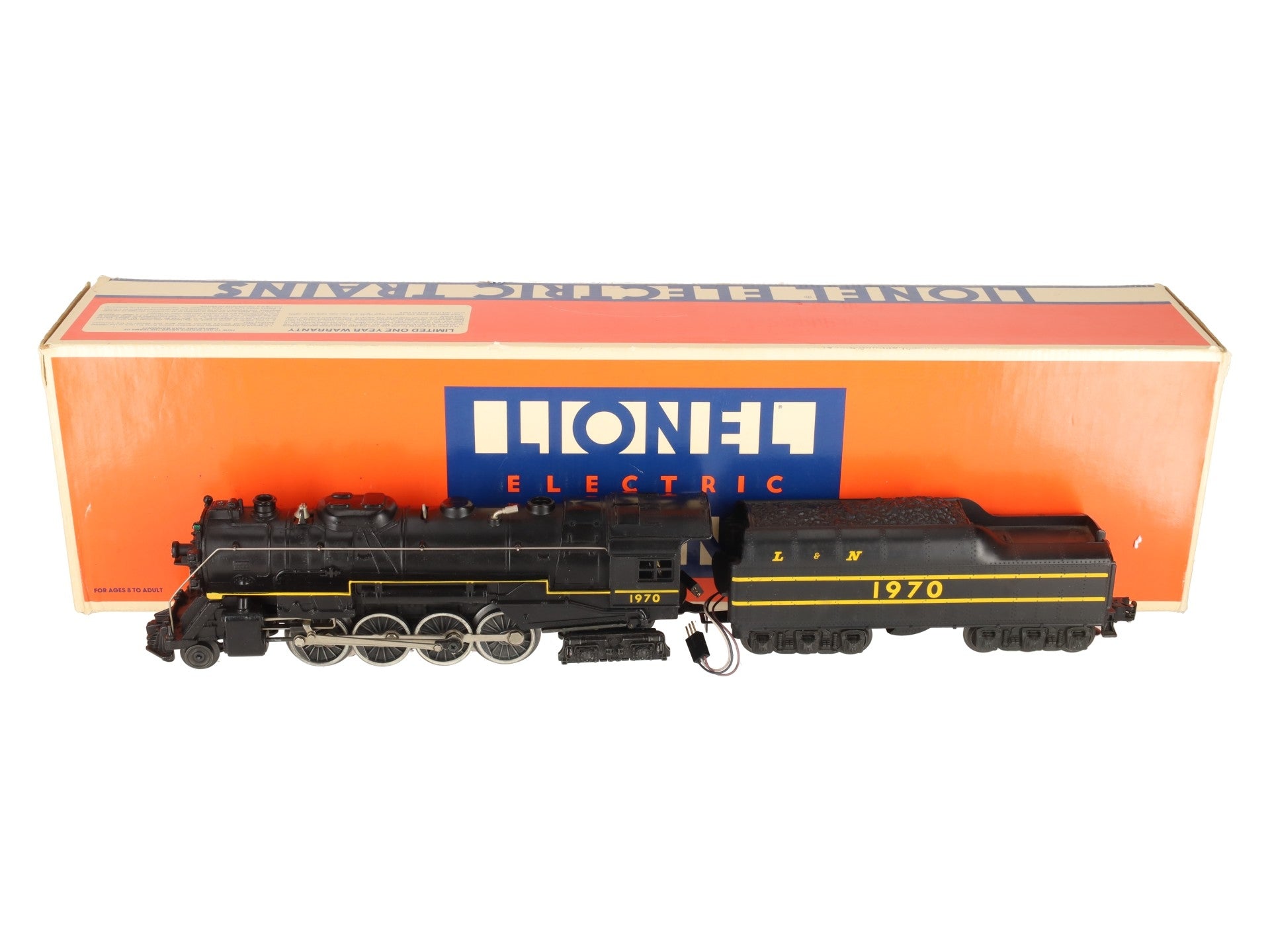 Lionel 6-8615 O Gauge L&N Berkshire 2-8-4 Steam Locomotive & Tender #1970 VG/Box