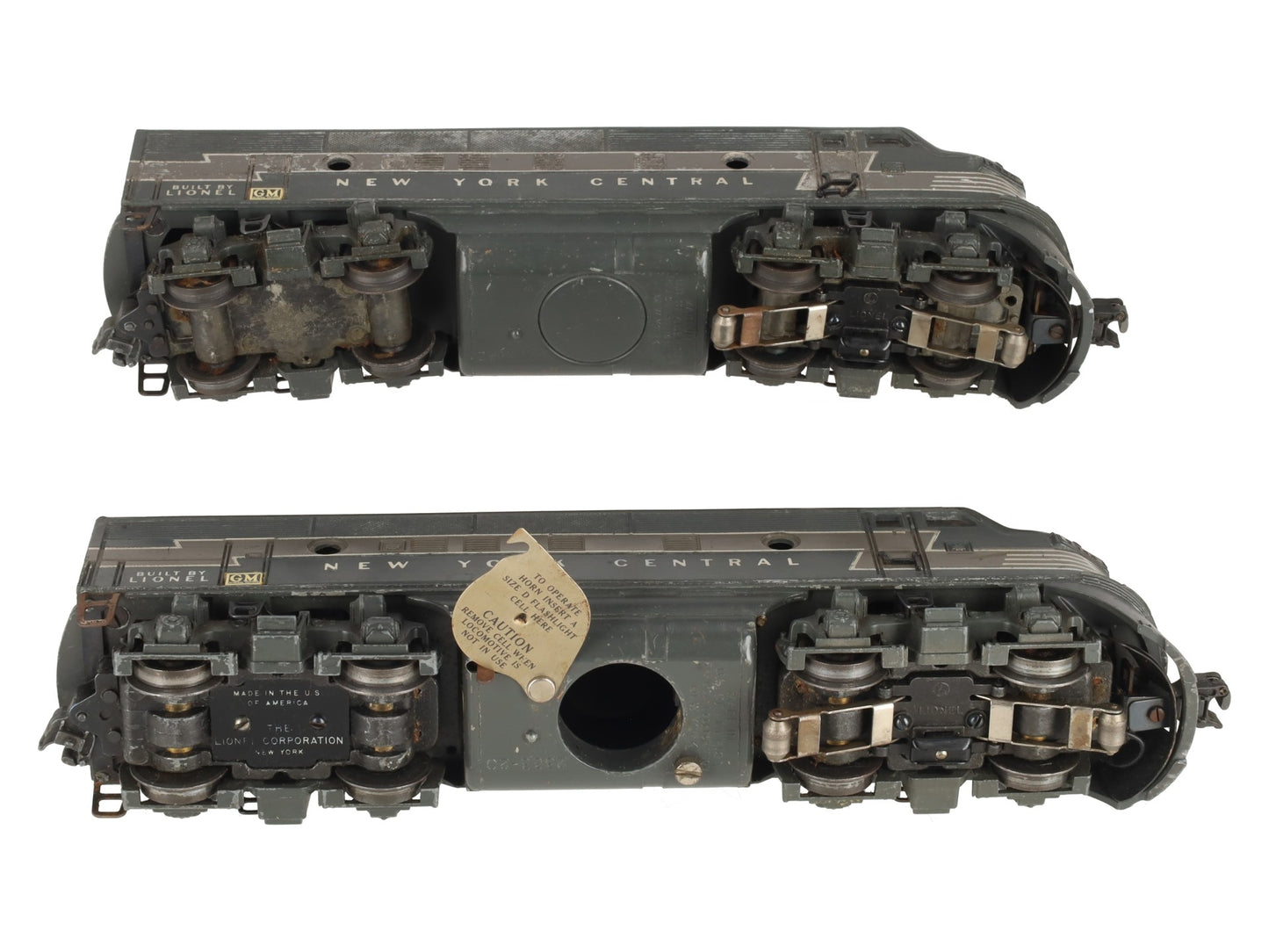 Lionel 2344 Vintage O New York Central F-3 AA Diesel Locomotive Set VG