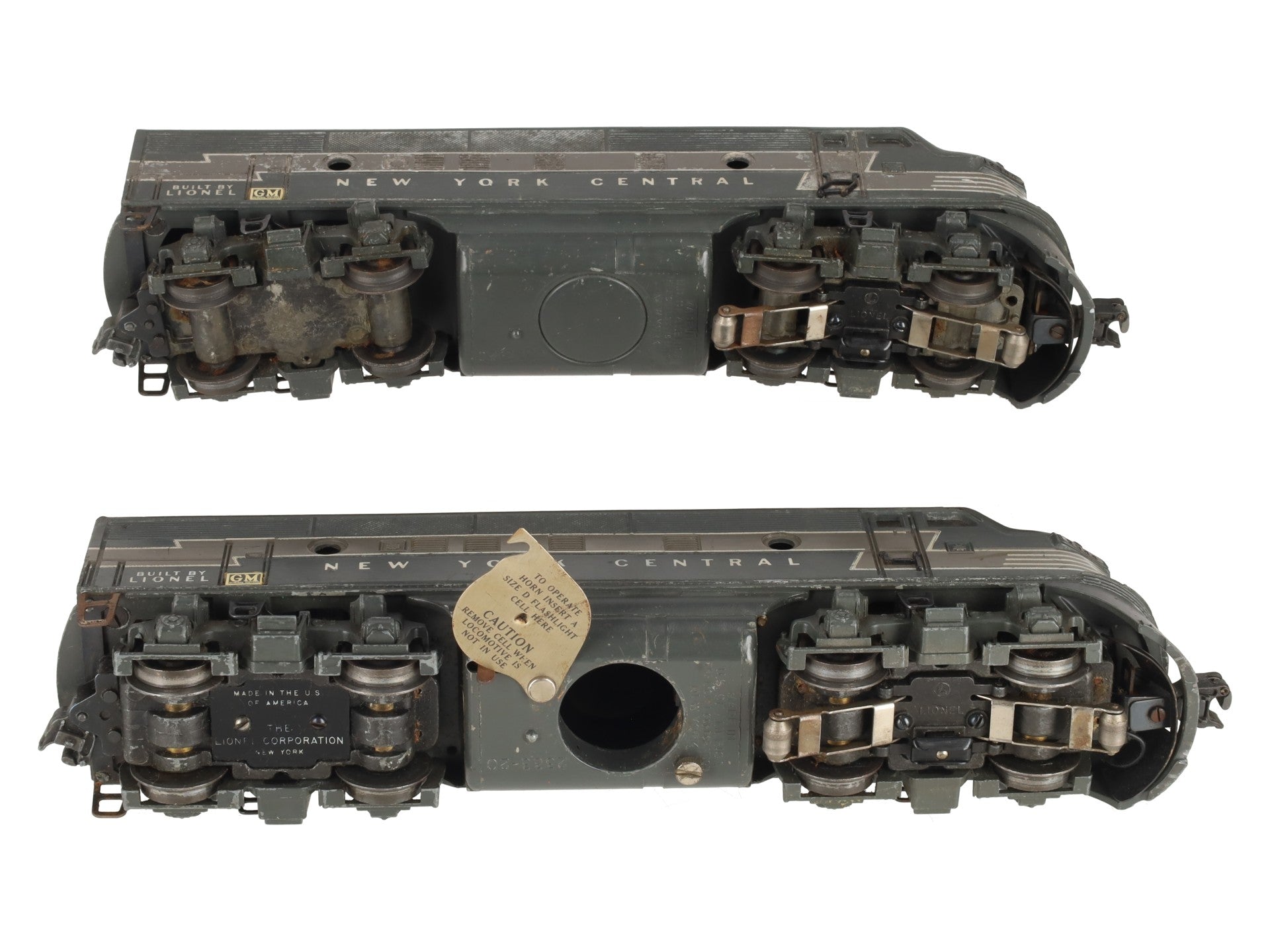 Lionel 2344 Vintage O New York Central F-3 AA Diesel Locomotive Set VG