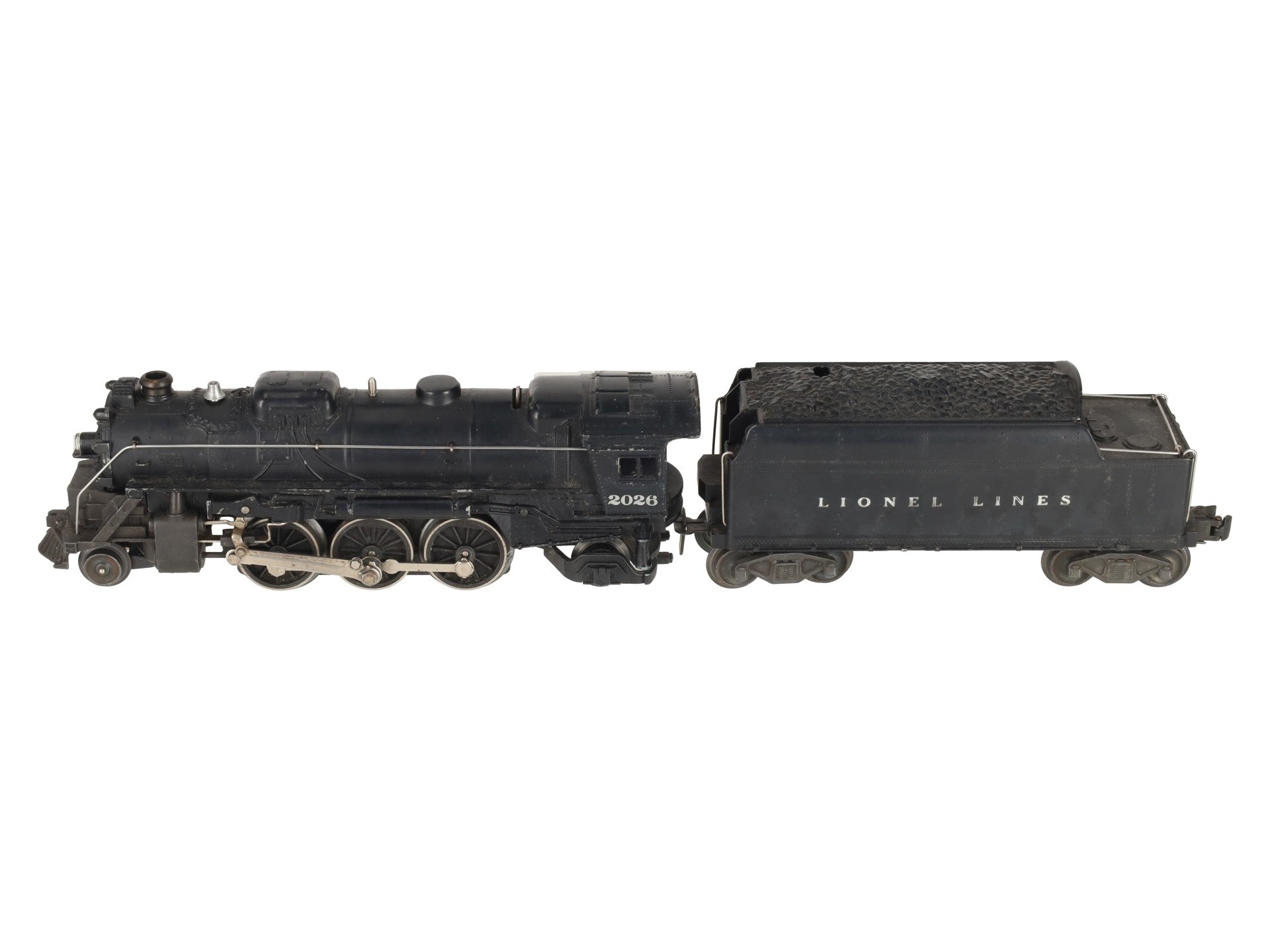 Lionel 2026 Vintage O 2-6-2 Die-Cast Steam Locomotive w/6466WX Tender VG