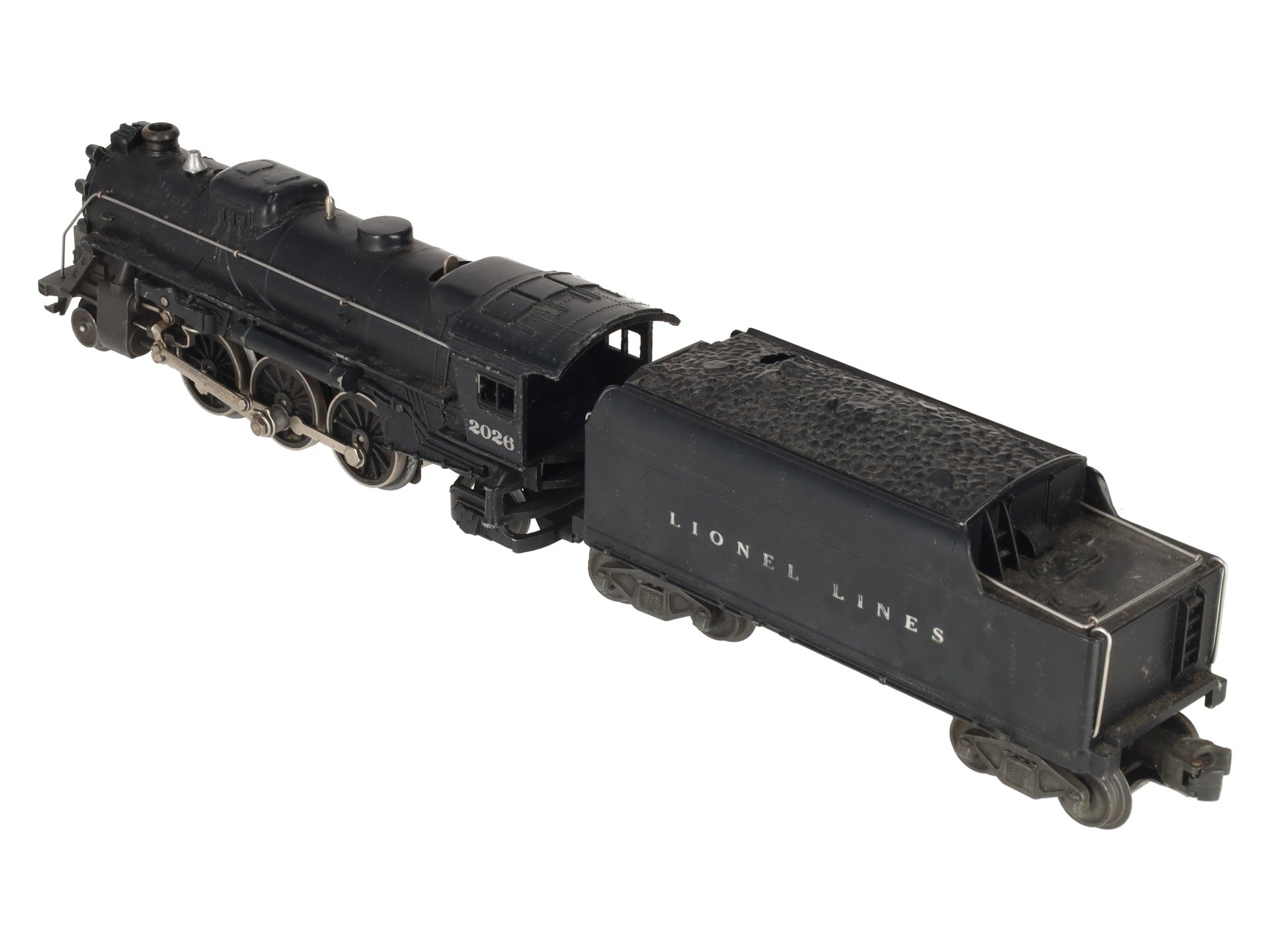 Lionel 2026 Vintage O 2-6-2 Die-Cast Steam Locomotive w/6466WX Tender VG