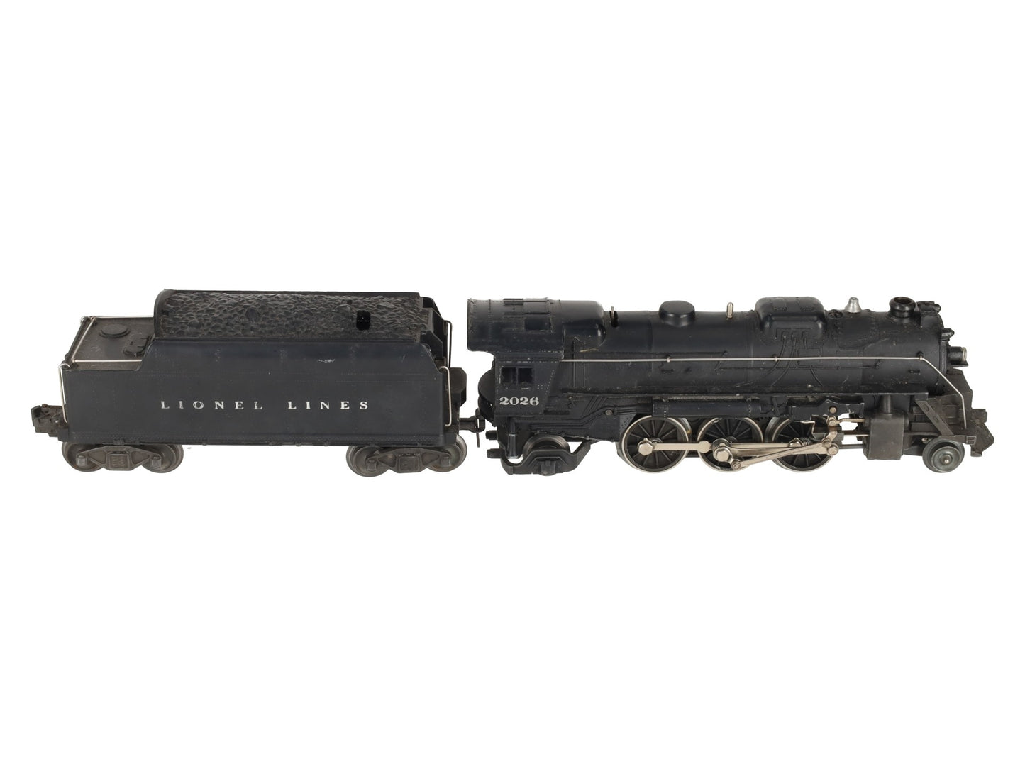 Lionel 2026 Vintage O 2-6-2 Die-Cast Steam Locomotive w/6466WX Tender VG