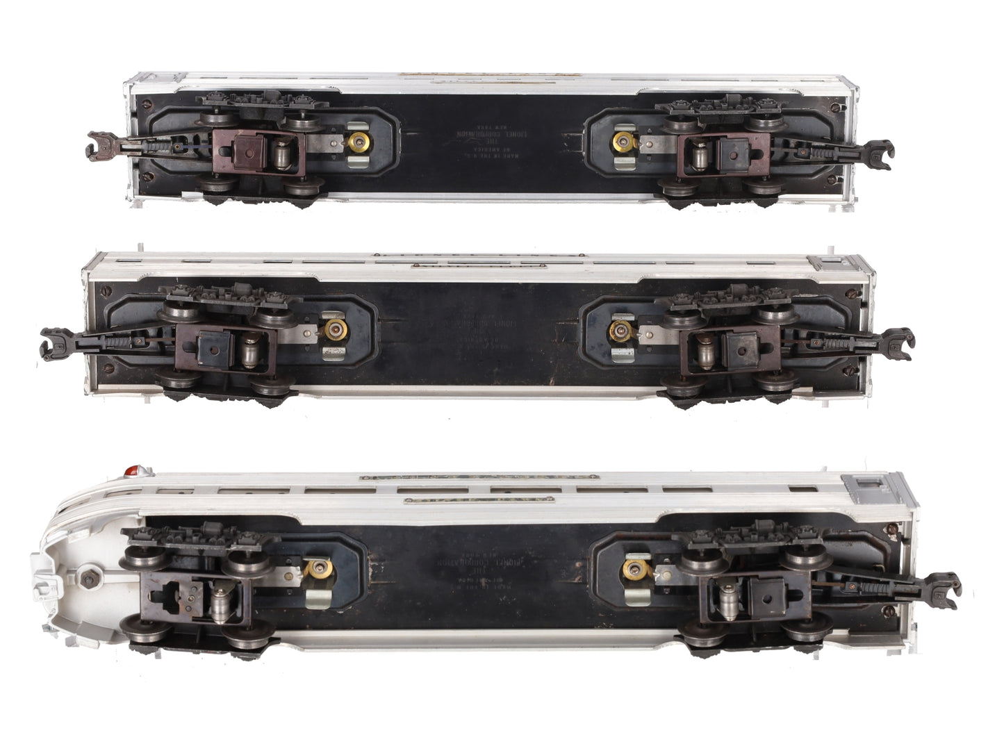 Lionel Vintage O Lionel Lines Aluminum Passenger Cars: 2531, 2532, 2533 [3] VG