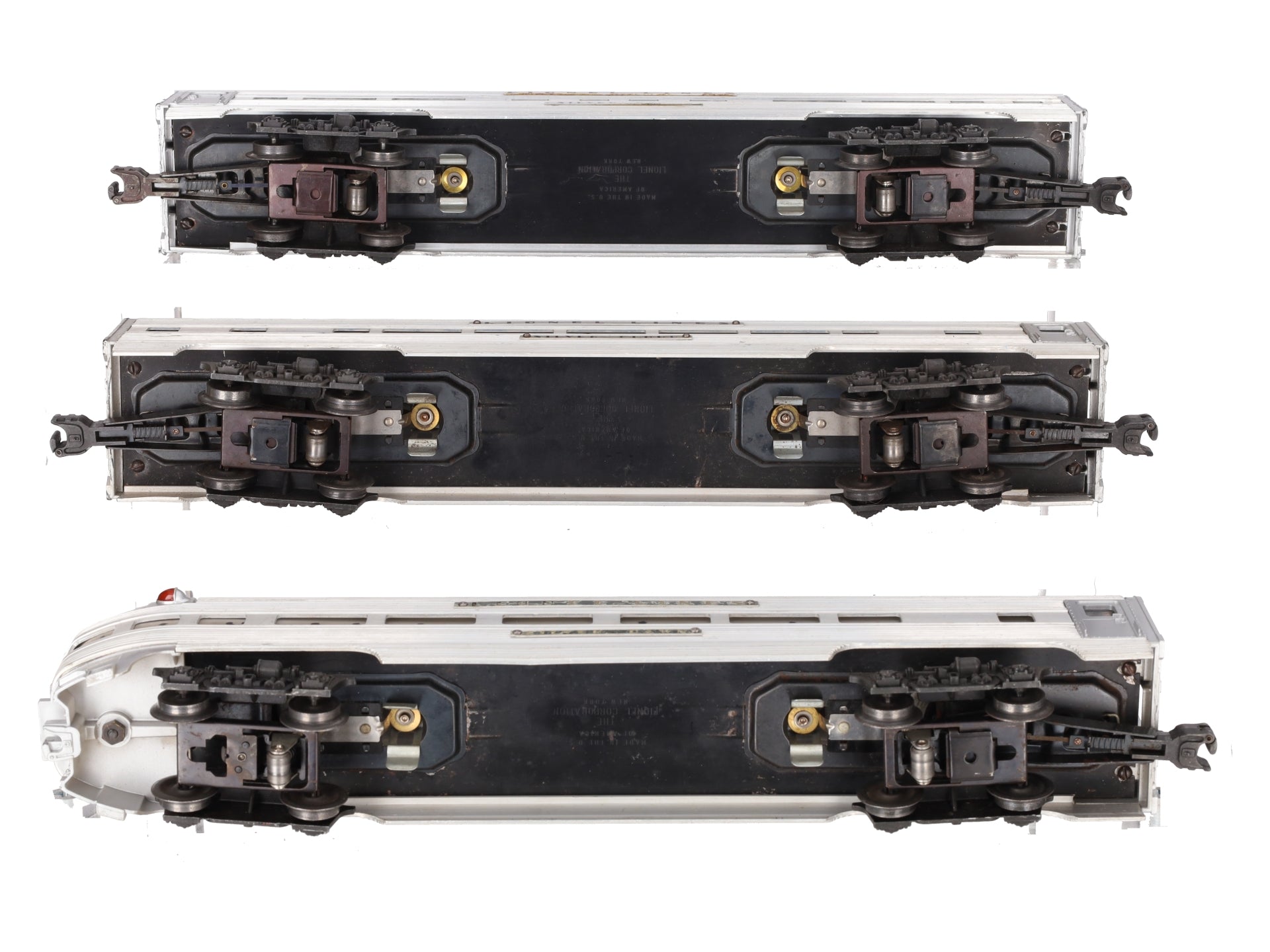 Lionel Vintage O Lionel Lines Aluminum Passenger Cars: 2531, 2532, 2533 [3] VG