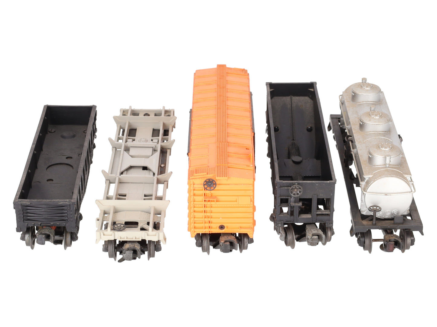 Lionel Vintage O Freight Cars: 6352, 3361-55, 3456, 6415, 2452 [5] VG