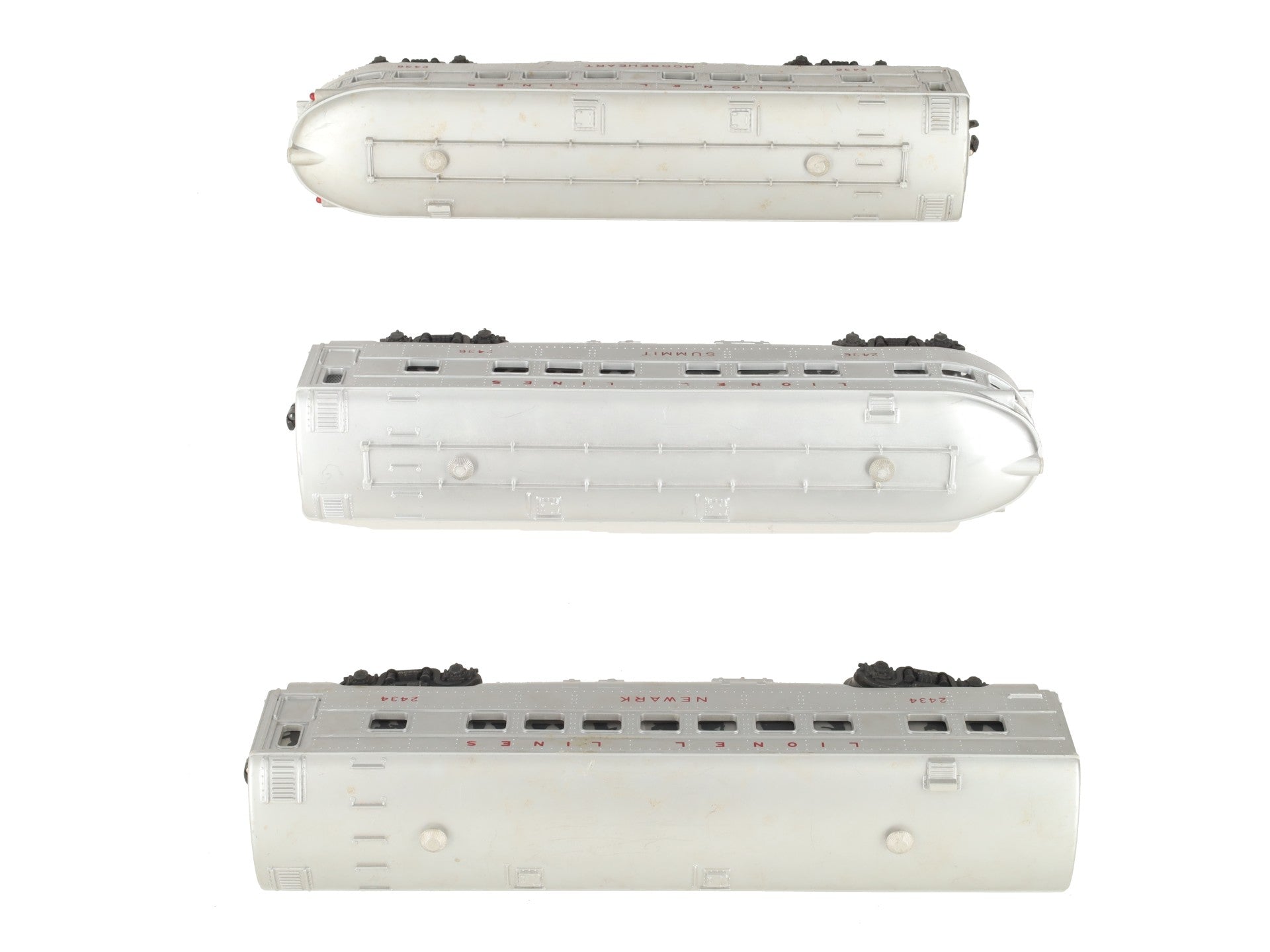 Lionel 2434/2436 Vintage O Lionel Lines Illuminated Passenger Cars [3] VG/Box