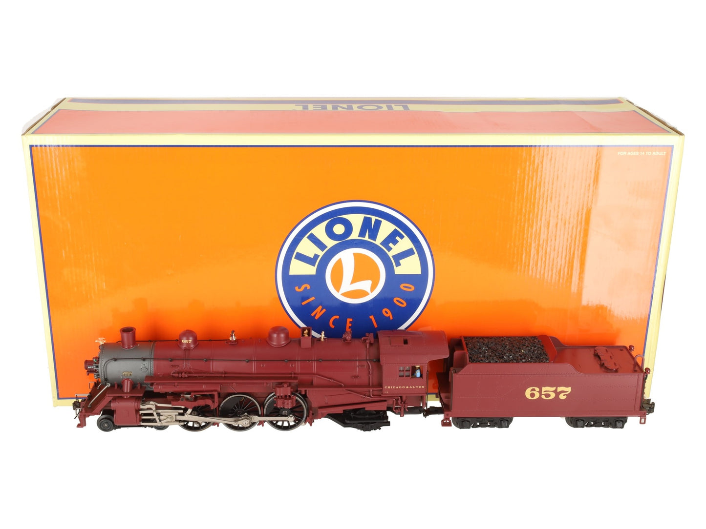 Lionel 6-11338 O Alton Limited 4-6-2 Pacific Steam Locomotive #657 EX/Box