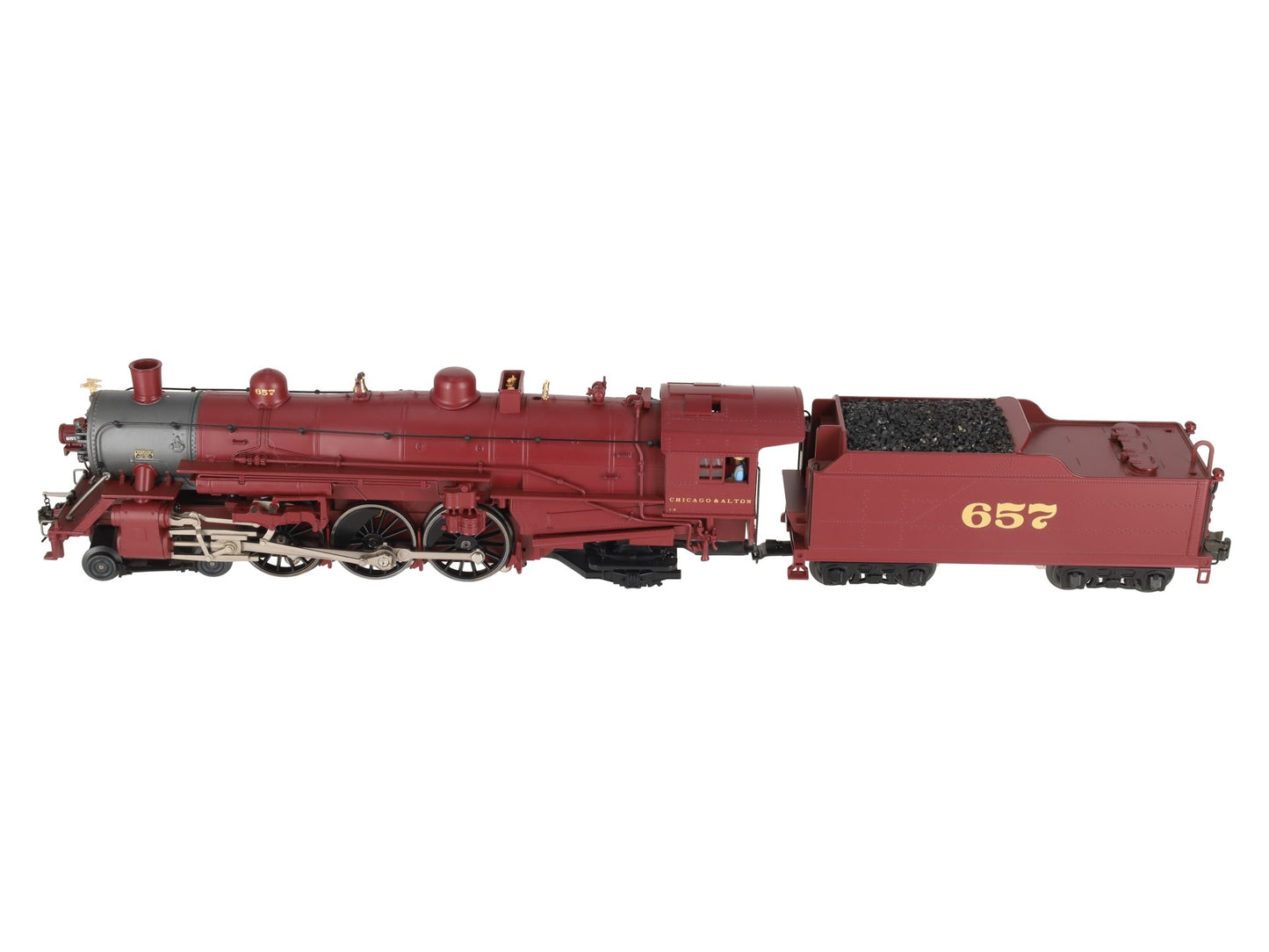 Lionel 6-11338 O Alton Limited 4-6-2 Pacific Steam Locomotive #657 EX/Box