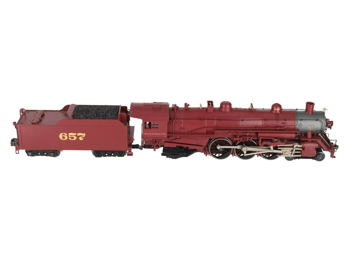 Lionel 6-11338 O Alton Limited 4-6-2 Pacific Steam Locomotive #657 EX/Box