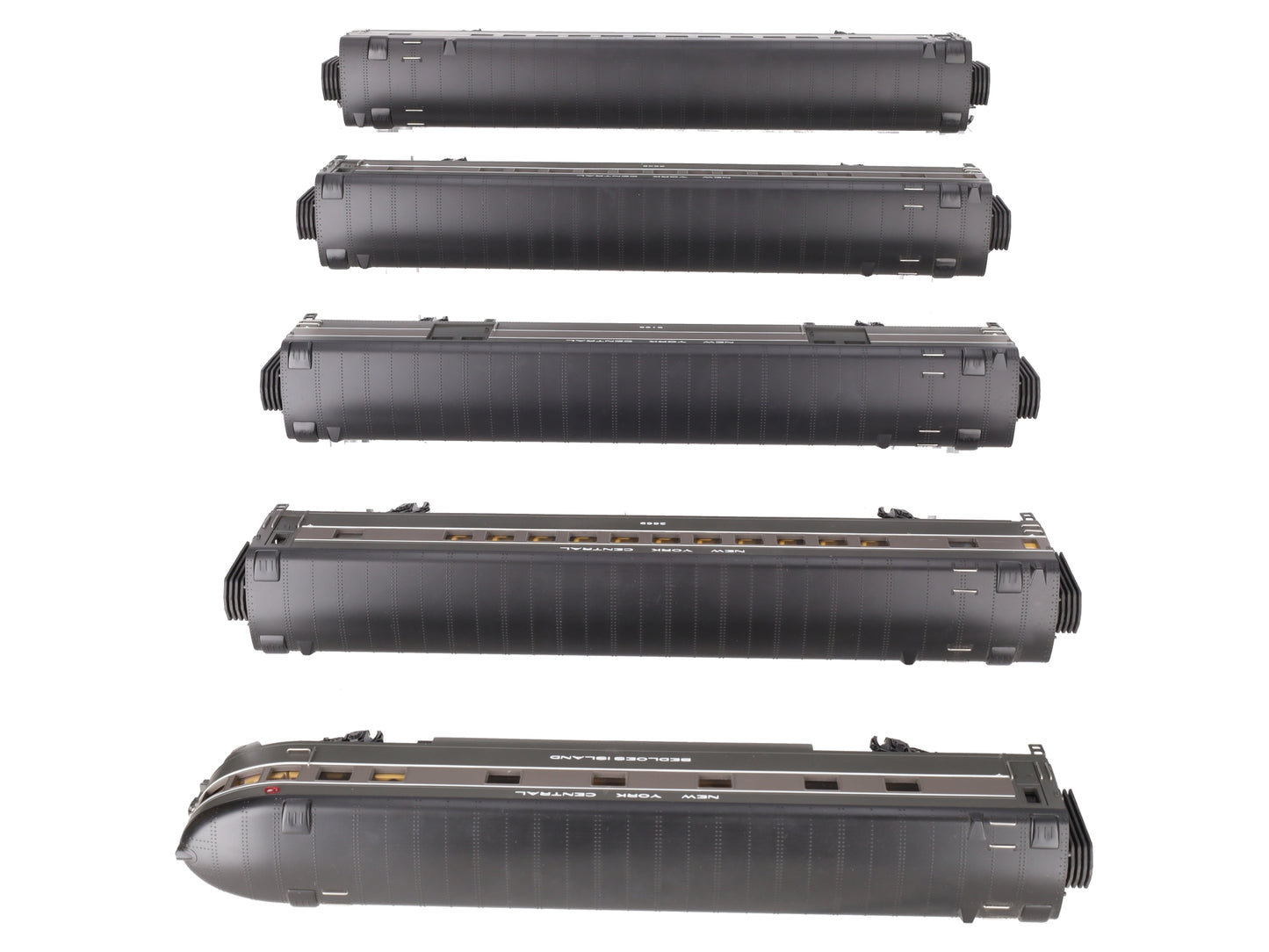 MTH 20-65044 O New York Central 70' Streamlined Passenger Car Set (Set of 5) EX/Box