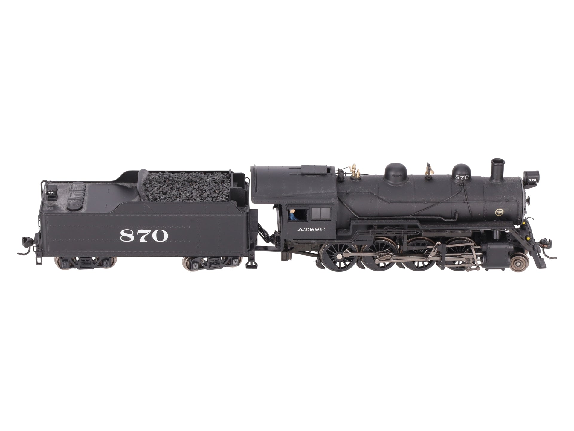 Broadway Limited 2785 HO Santa Fe Baldwin 2-8-0 Consolidation #870 EX/Box