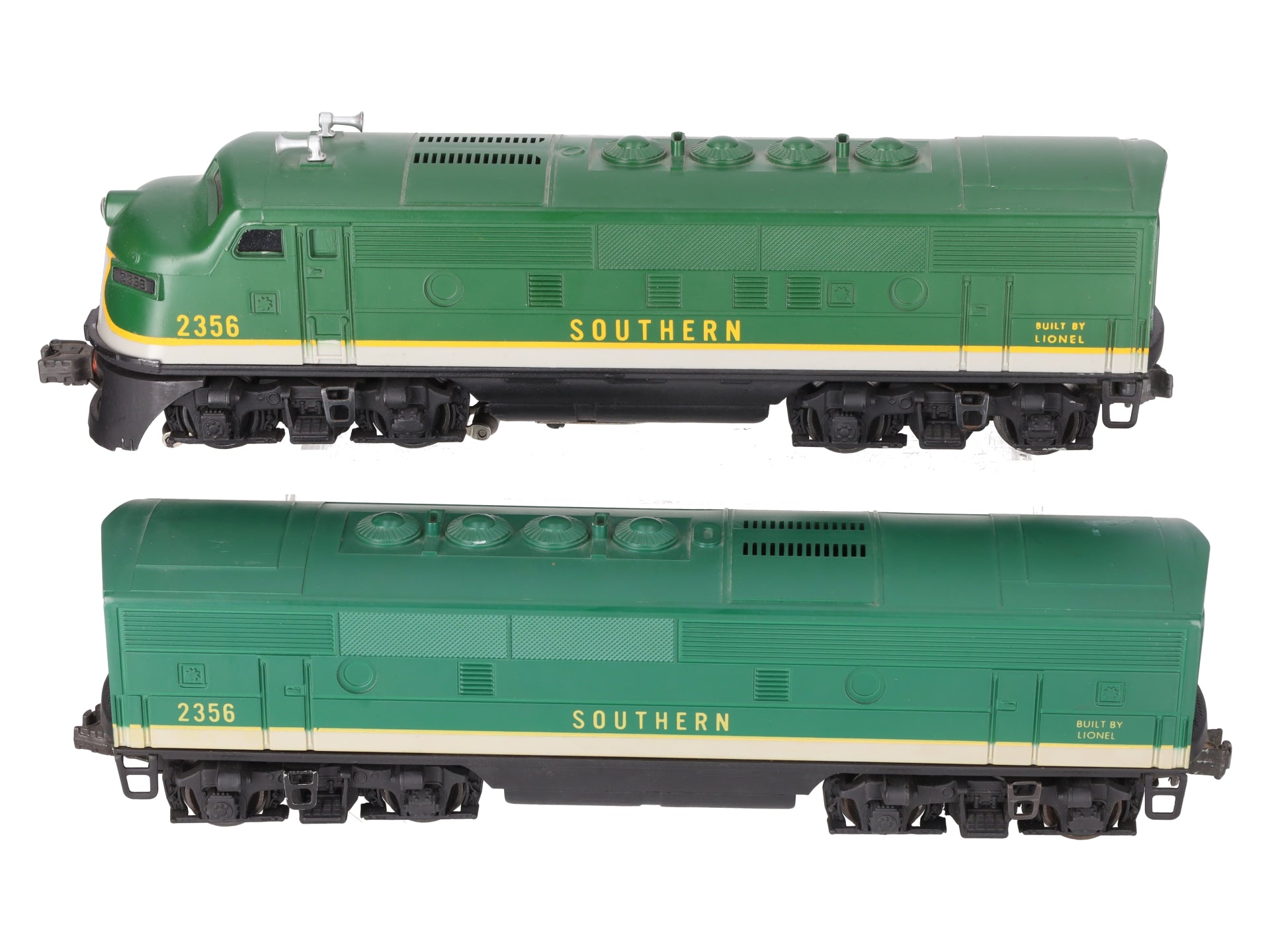 Lionel 2356 Vintage O Southern F-3 AB Diesel Locomotives VG