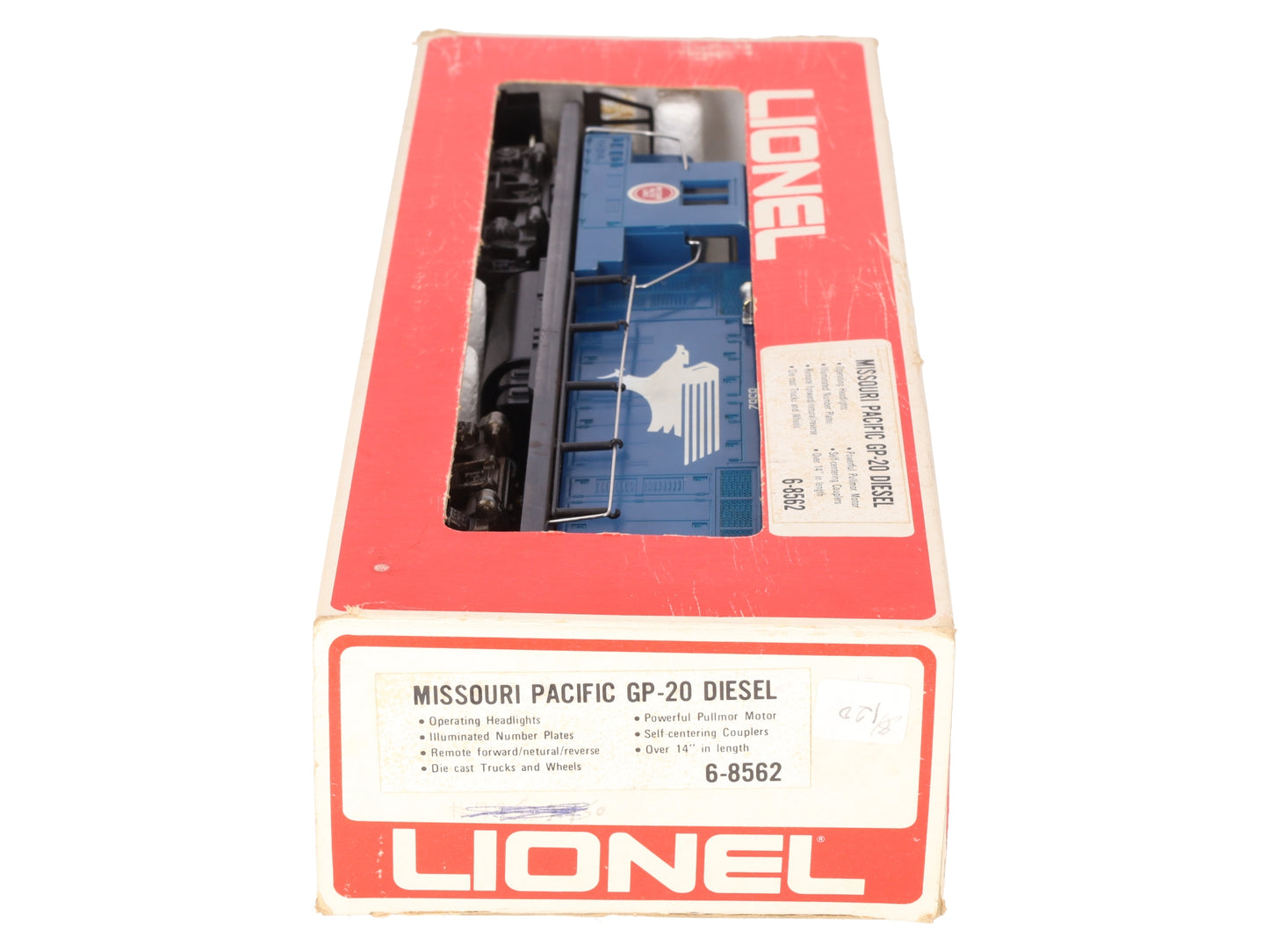 Lionel 6-8562 O Gauge Missouri Pacific GP-20 Diesel Locomotive #8562 VG/Box