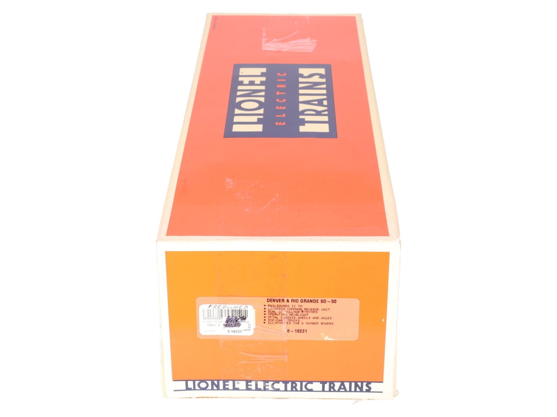 Lionel 6-18221 O Denver & Rio Grande SD-50 Diesel Locomotive #5512 EX/Box
