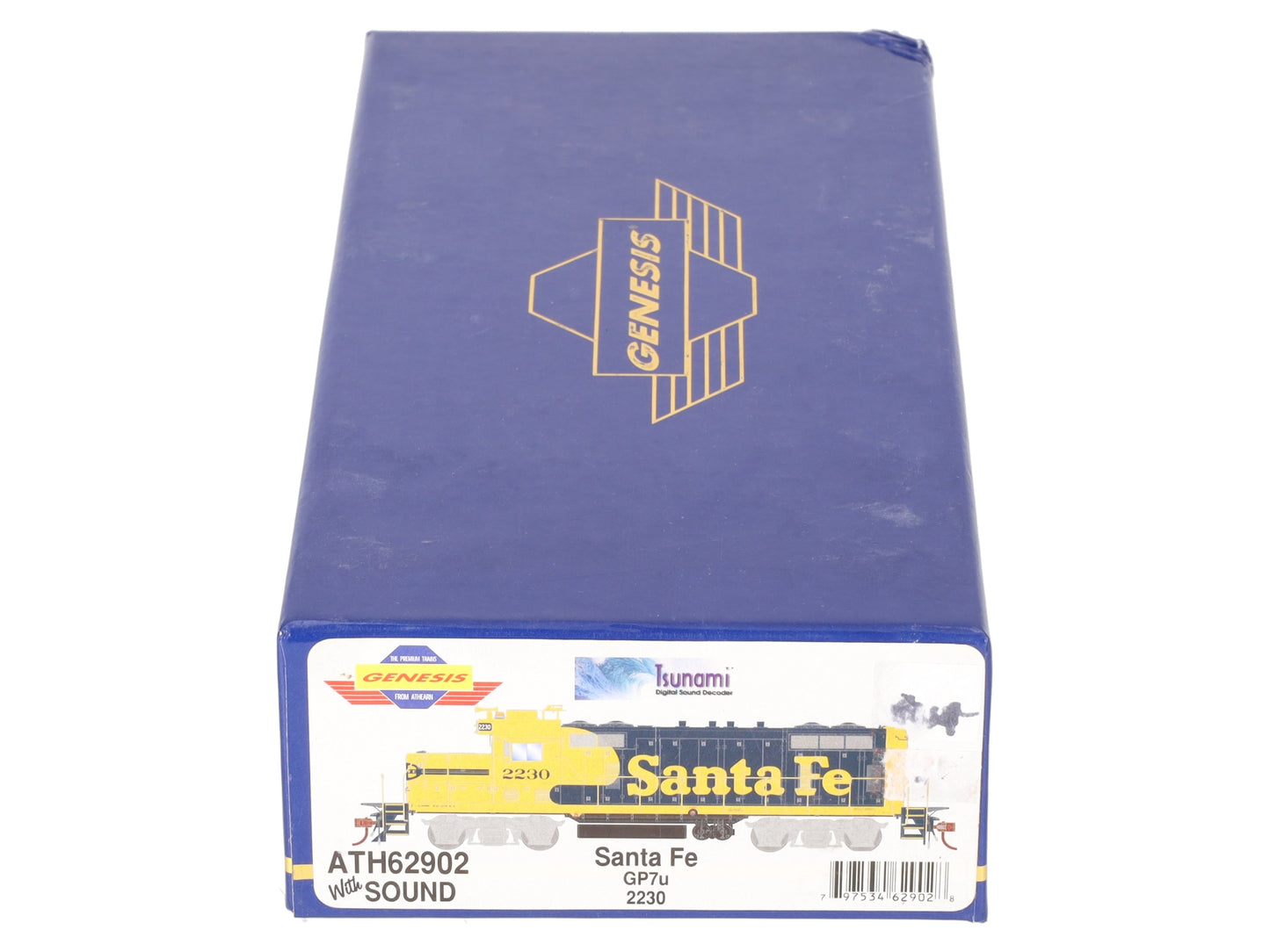 Athearn ATH62902 HO Scale Santa Fe GP7u  Diesel Engine W/Sound&DCC #2230 EX/Box