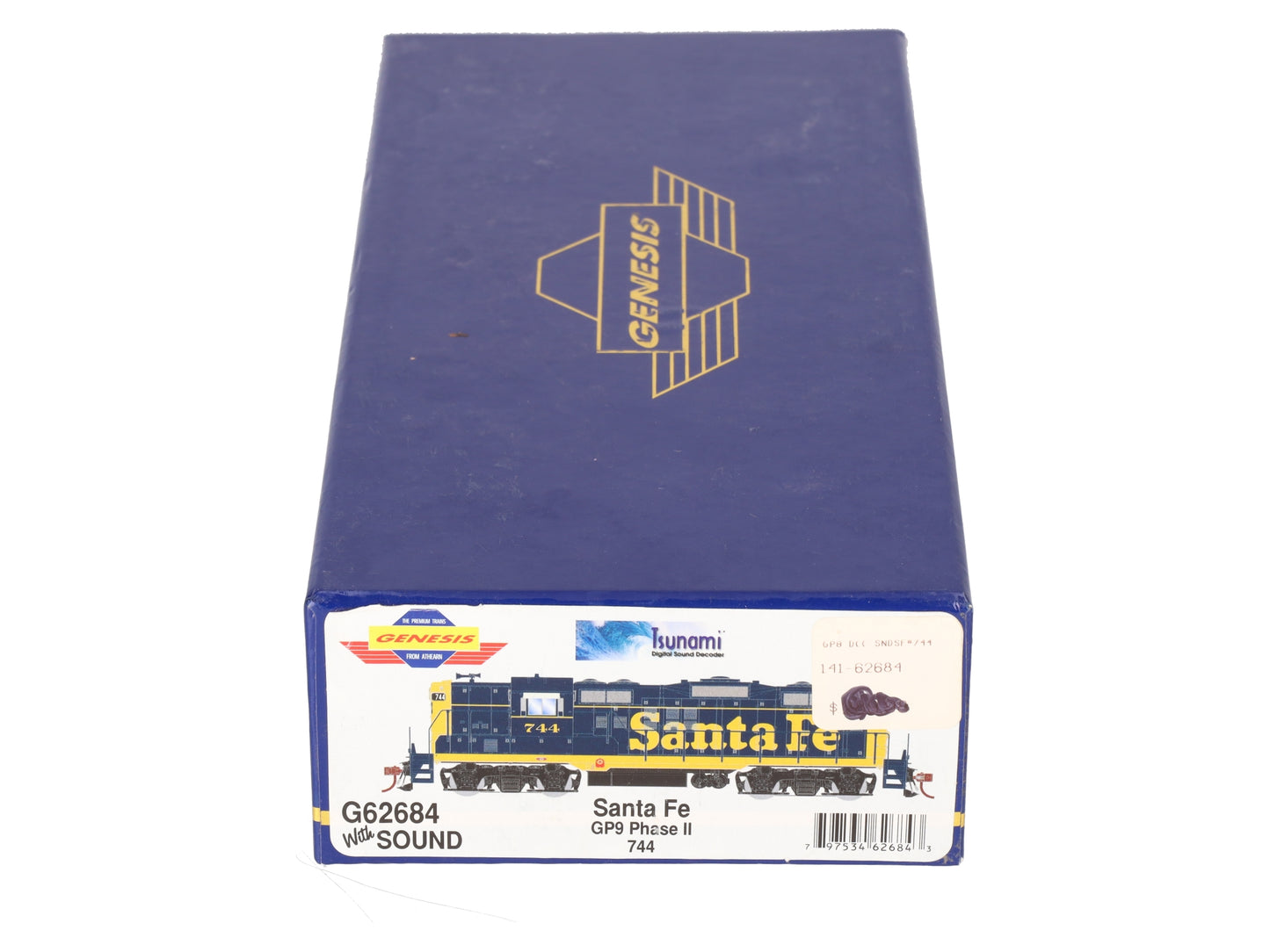 Athearn G62684 HO Scale Santa Fe GP9 Phase II Diesel Locomotive w/DCC & Sound EX/Box