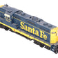 Athearn G62684 HO Scale Santa Fe GP9 Phase II Diesel Locomotive w/DCC & Sound EX/Box