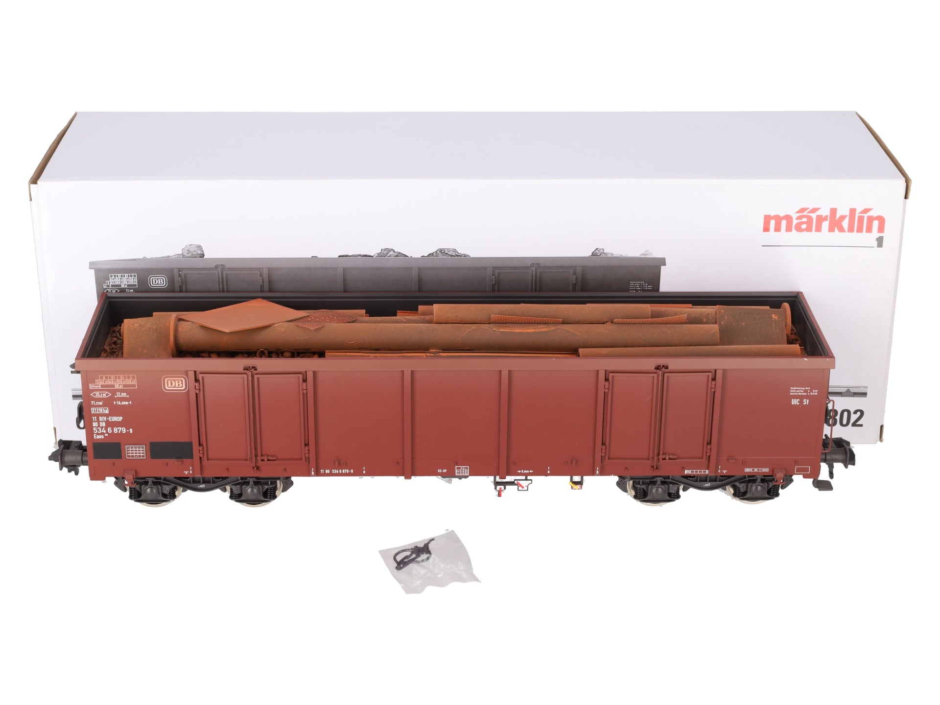Marklin 58802 Gauge 1 DB High-Side Gondola w/ Scrap Load LN/Box