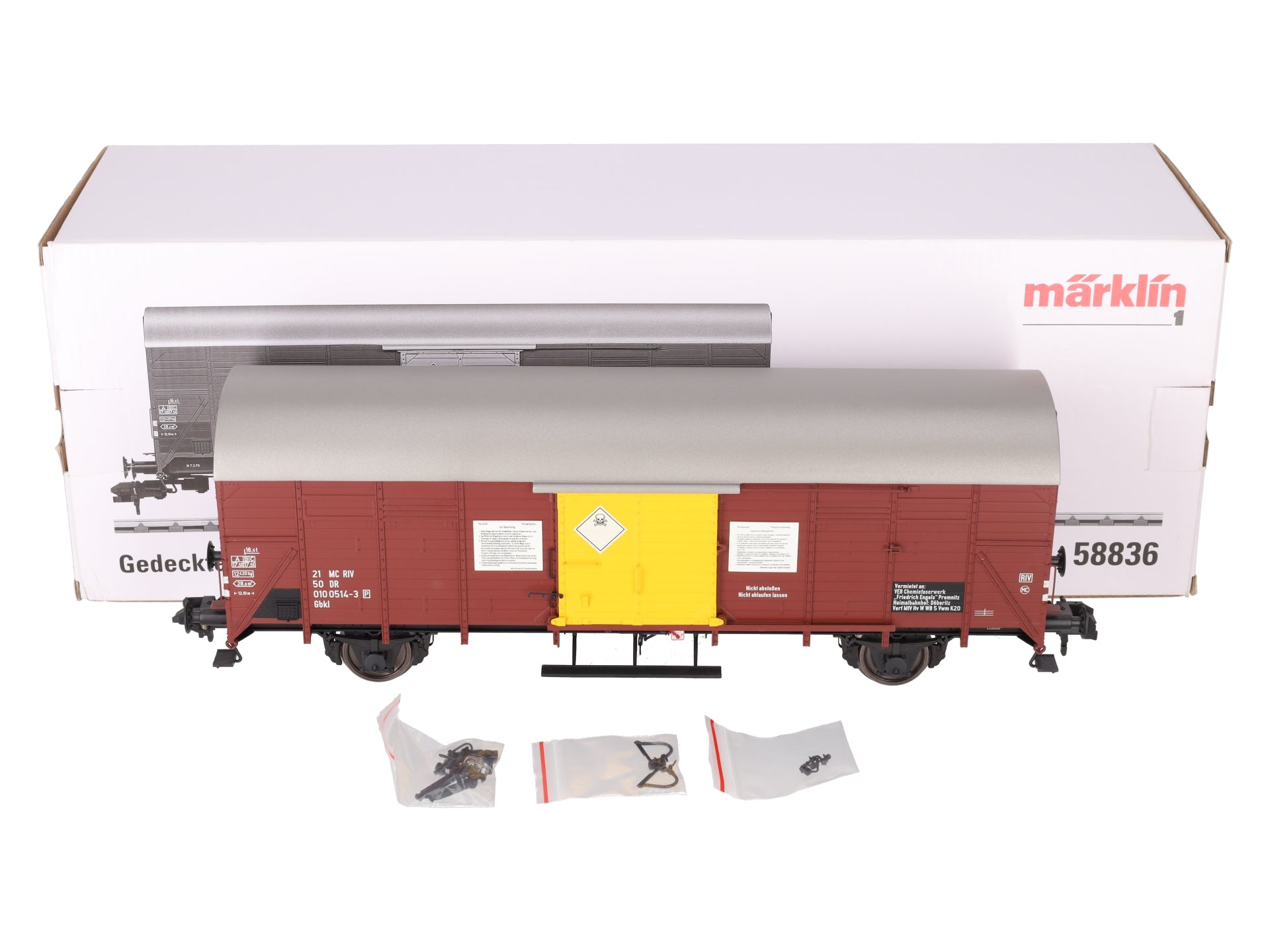 Marklin 58836 Gauge 1 Dome Roof Single-Door Boxcar LN/Box