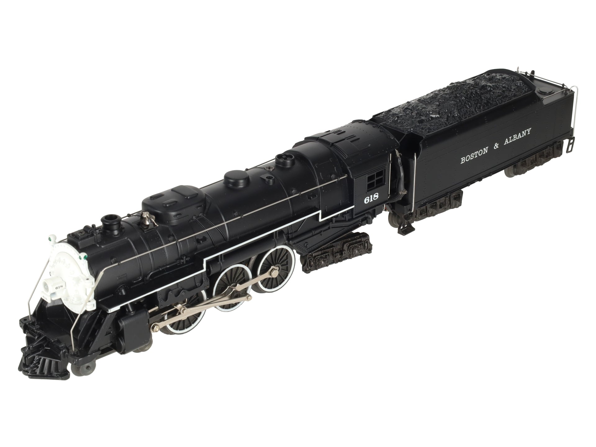 Lionel 6-18042 O Gauge B&A Hudson 4-6-4 Steam Locomotive & Tender #618 w/RS II EX/Box