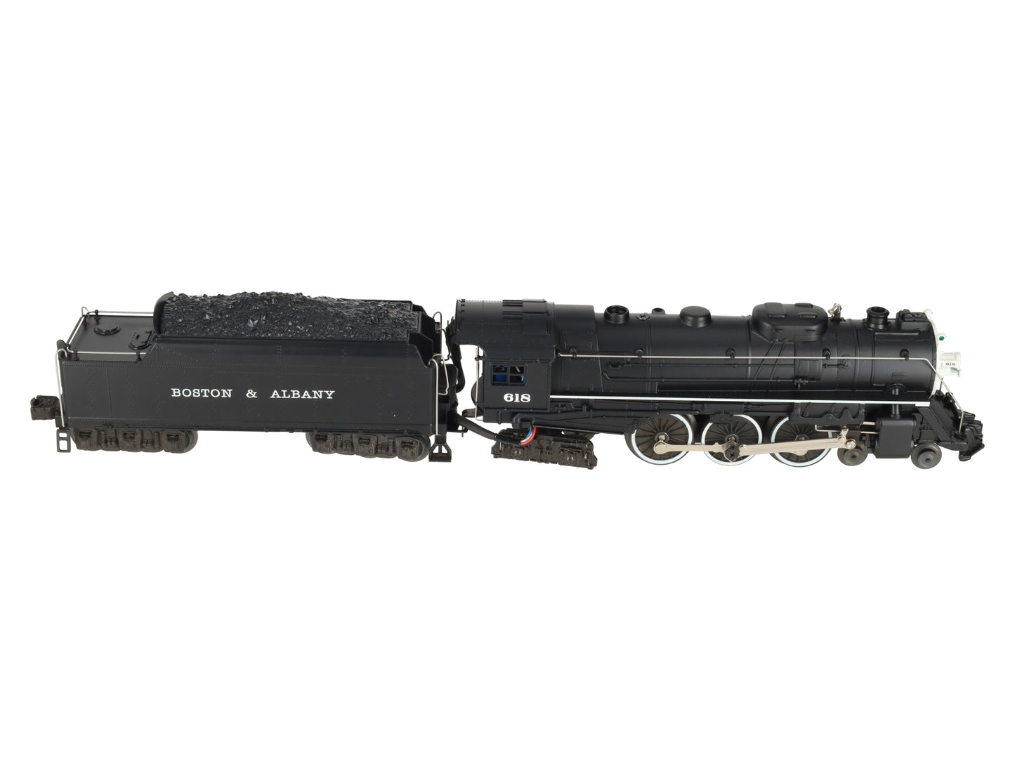Lionel 6-18042 O Gauge B&A Hudson 4-6-4 Steam Locomotive & Tender #618 w/RS II EX/Box