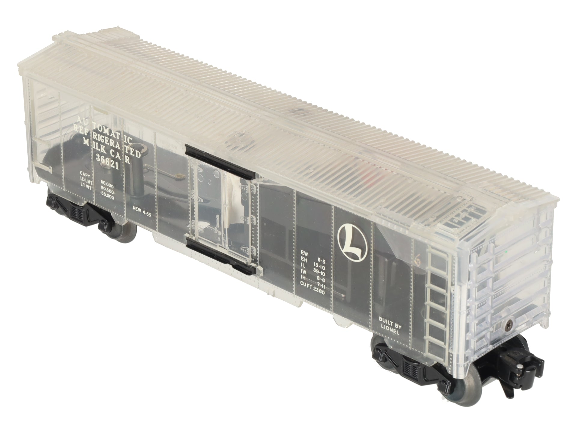 Lionel 6-29301 O Transparent Milk Car #36621 EX
