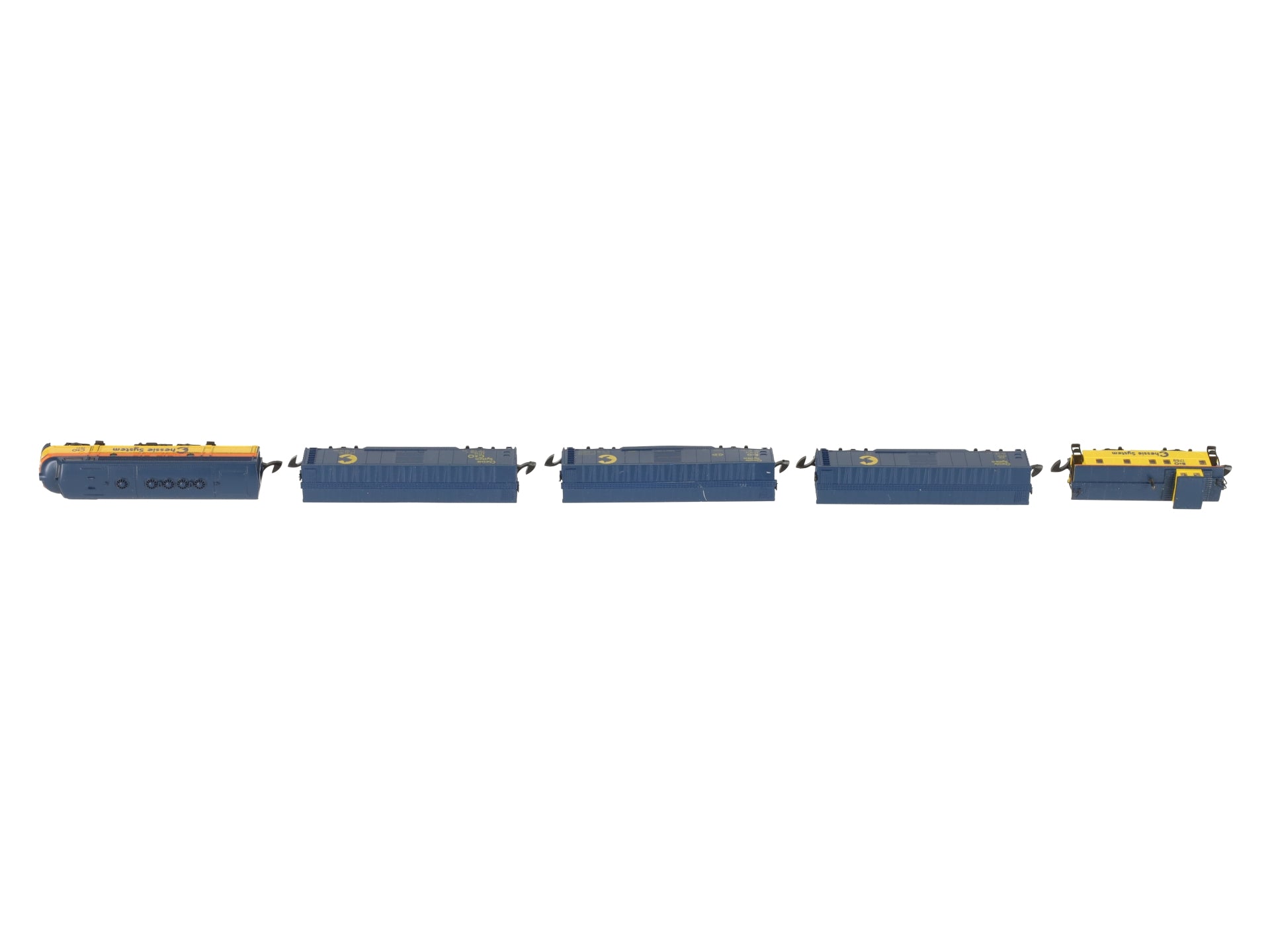 Marklin 8106 Z Scale Chessie System F7 Diesel Freight Train Set LN/Box