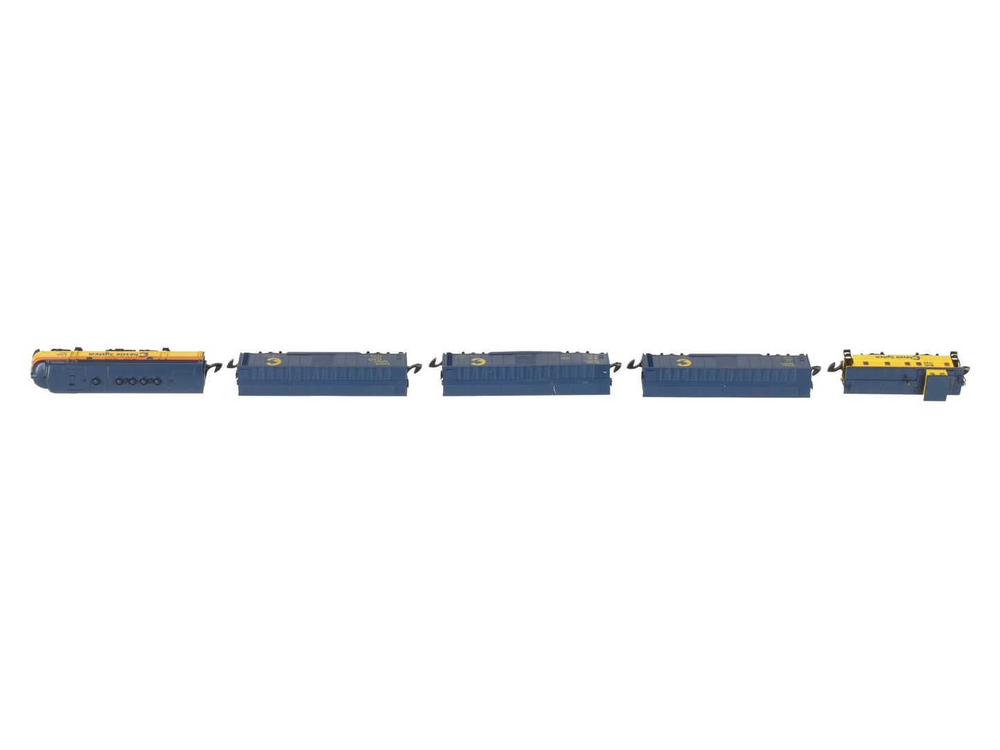 Marklin 8106 Z Scale Chessie System F7 Diesel Freight Train Set EX/Box