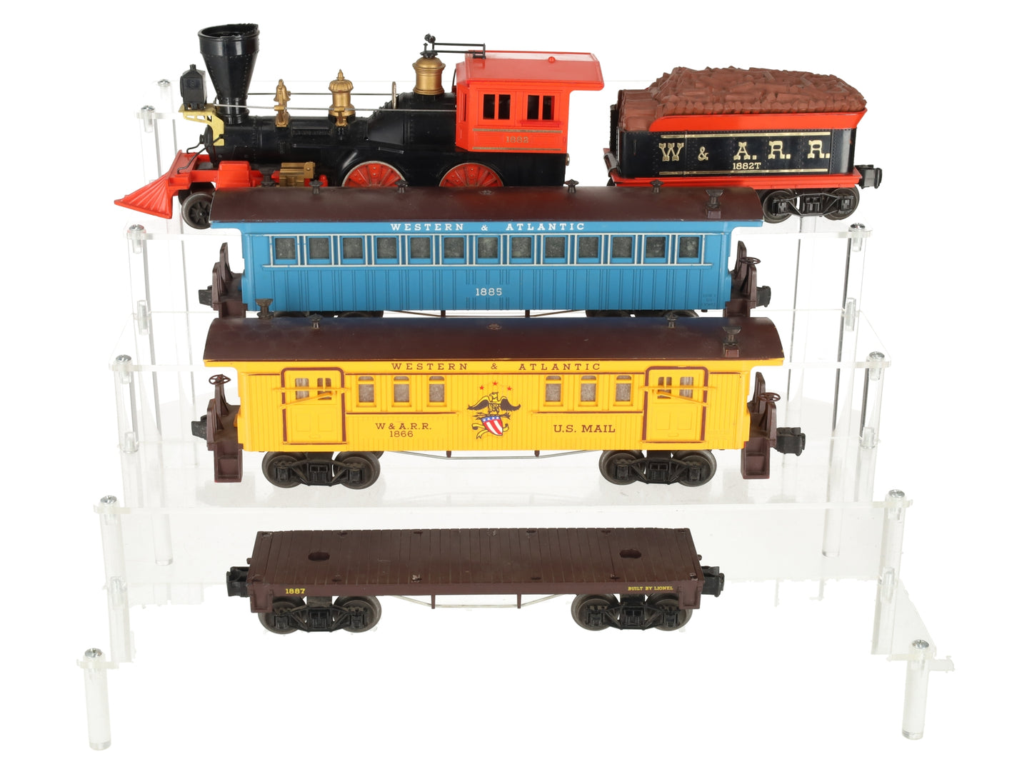 Lionel 1882 Vintage O 4-4-0 Halloween General Steam Locomotive & Tender Set VG