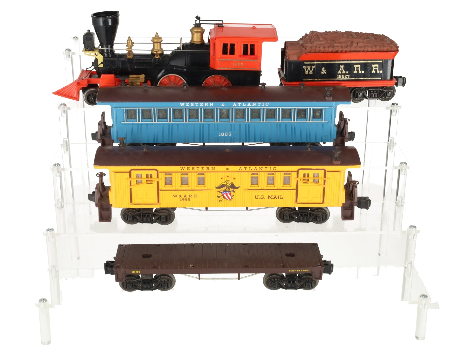 Lionel 1882 Vintage O 4-4-0 Halloween General Steam Locomotive & Tender Set VG