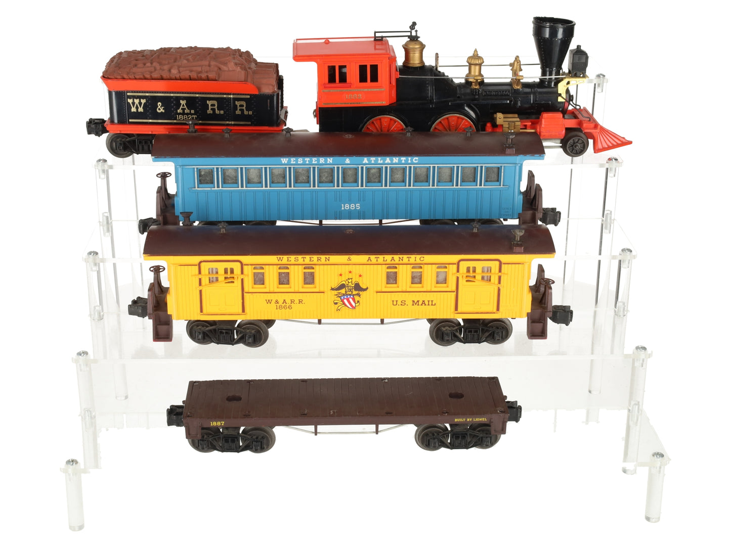 Lionel 1882 Vintage O 4-4-0 Halloween General Steam Locomotive & Tender Set VG