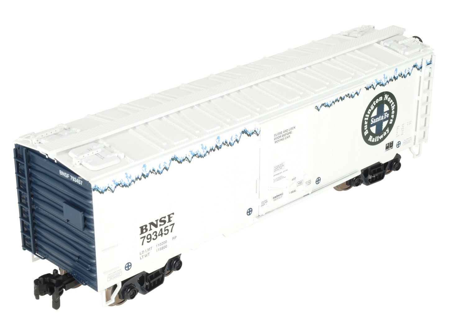 MTH 70-78043 G Scale BNSF Rail King 40' Metal Wheels Reefer #793457