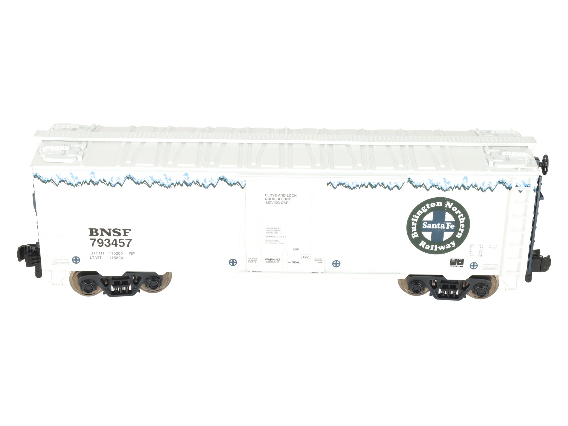 MTH 70-78043 G Scale BNSF Rail King 40' Metal Wheels Reefer #793457