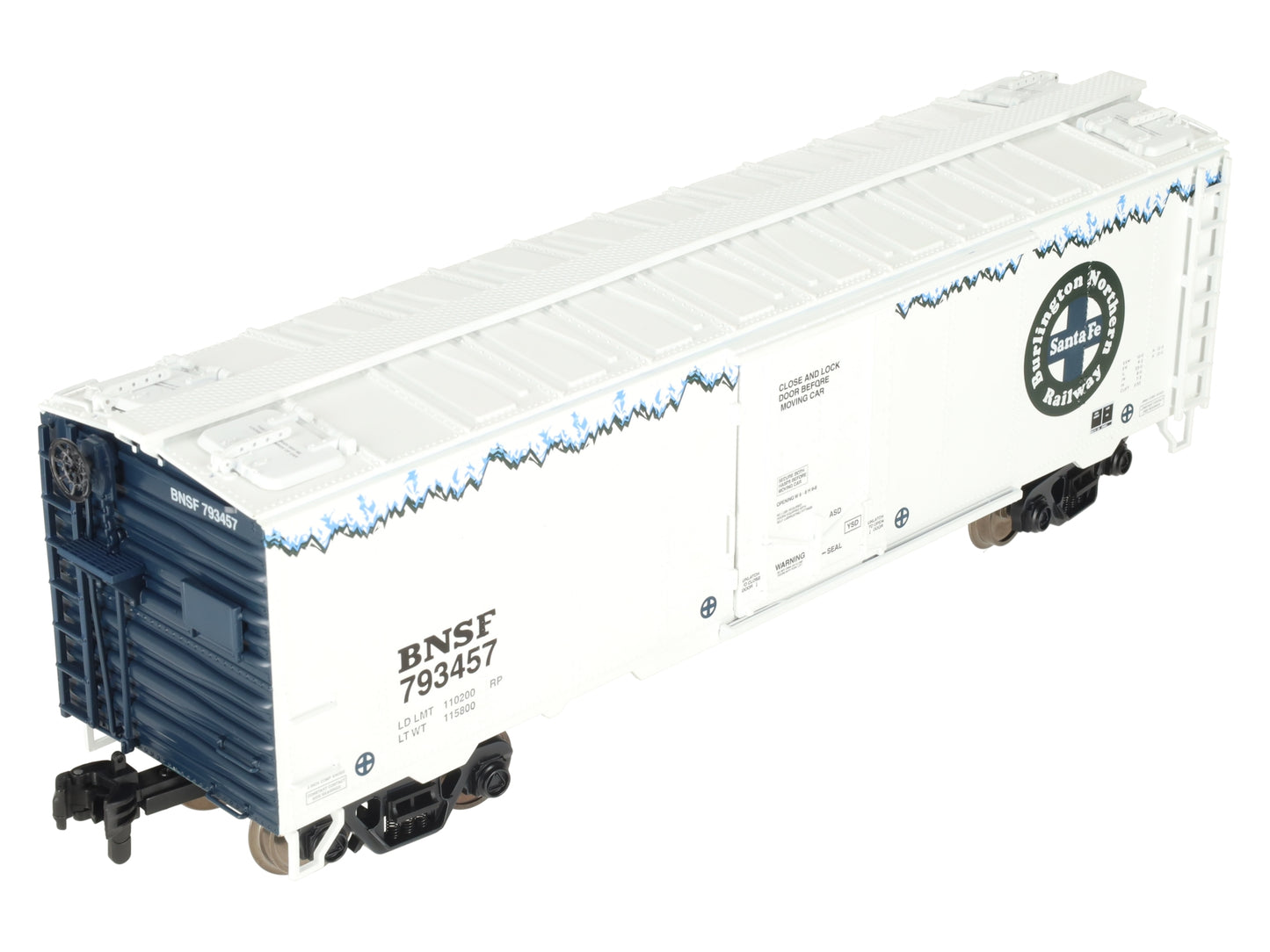 MTH 70-78043 G Scale BNSF Rail King 40' Metal Wheels Reefer #793457