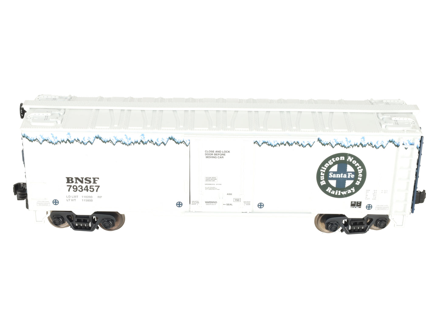 MTH 70-78043 G Scale BNSF Rail King 40' Metal Wheels Reefer #793457