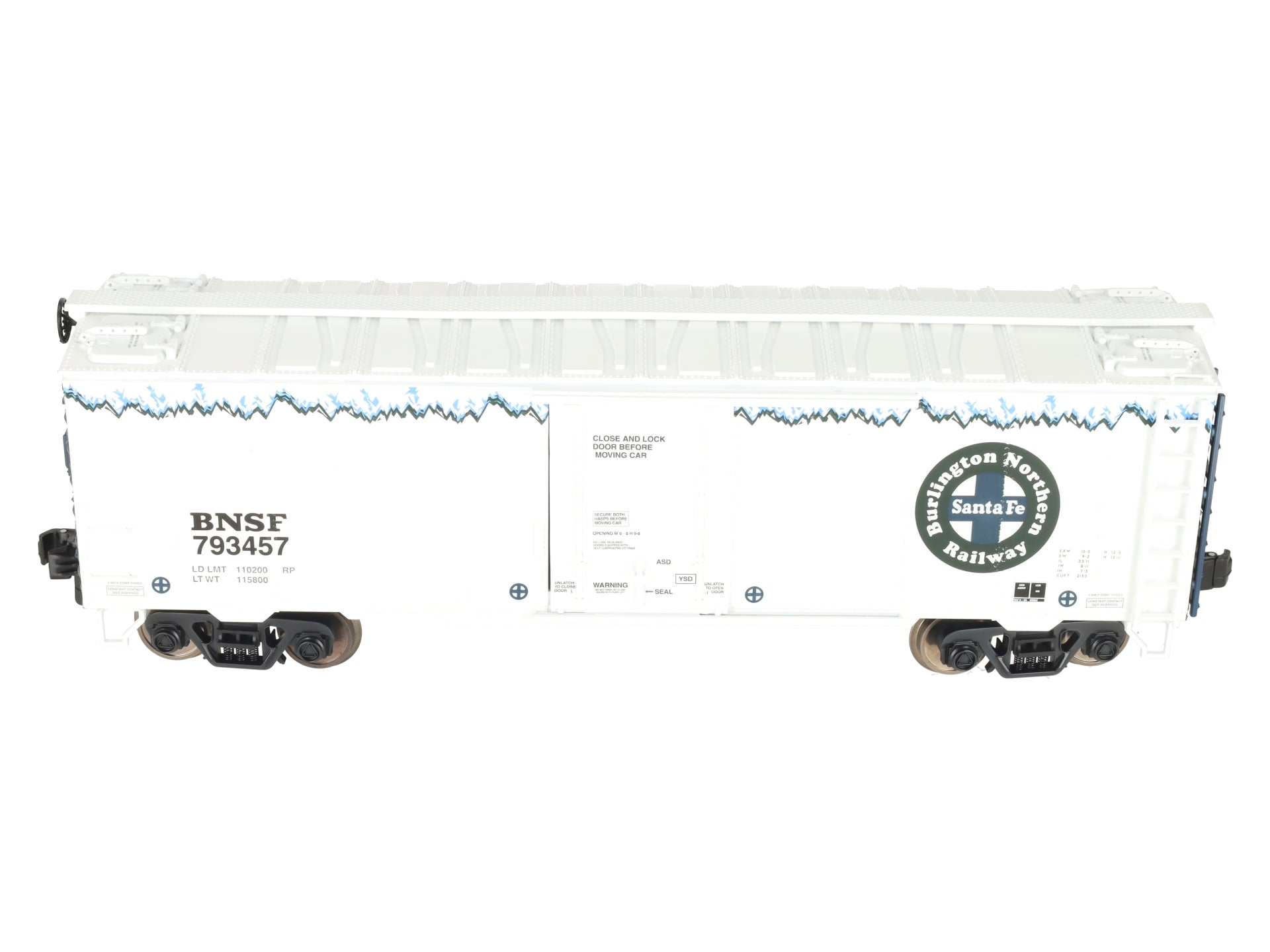 MTH 70-78043 G Scale BNSF Rail King 40' Metal Wheels Reefer #793457