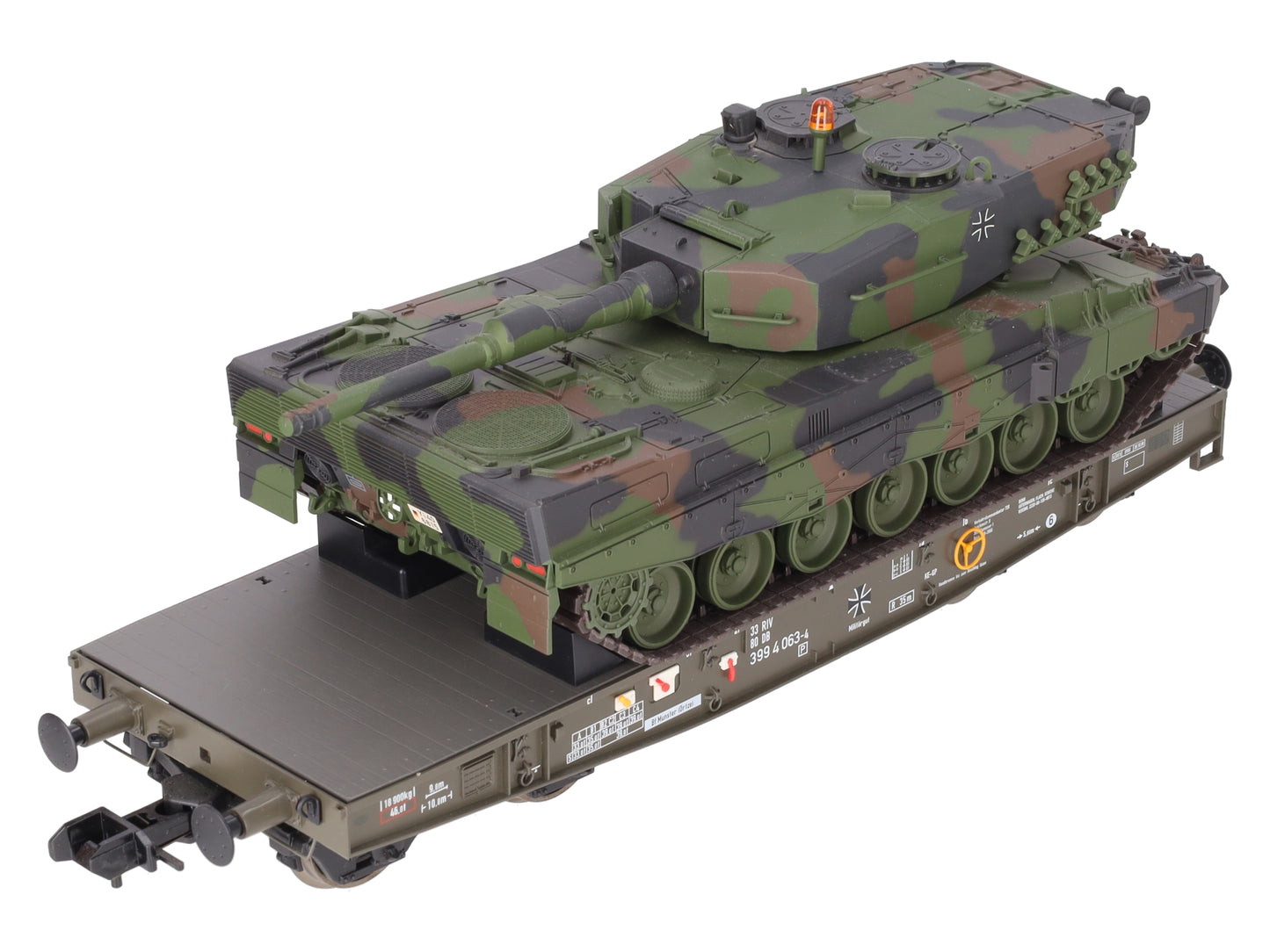 Marklin 58035-05 Gauge 1 Military Flatcar w/ Leopard 2A1 Tank Load NIB