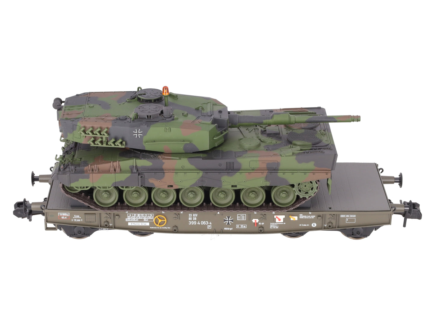 Marklin 58035-05 Gauge 1 Military Flatcar w/ Leopard 2A1 Tank Load NIB
