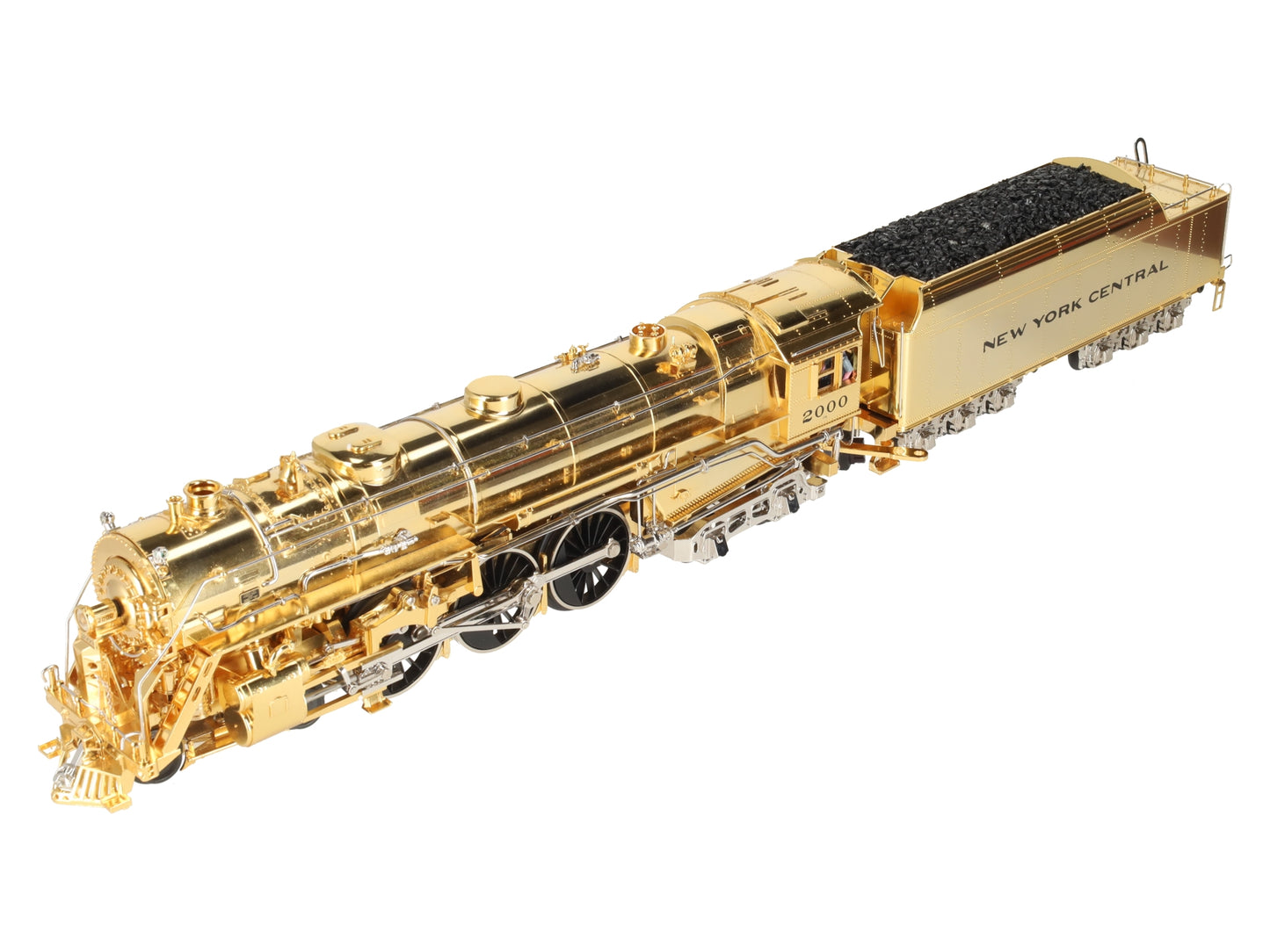 MTH 20-3040-1 O NYC Gold Plated Millennium J-1e Hudson Steam Loco & Tender w/PS1 EX/Box