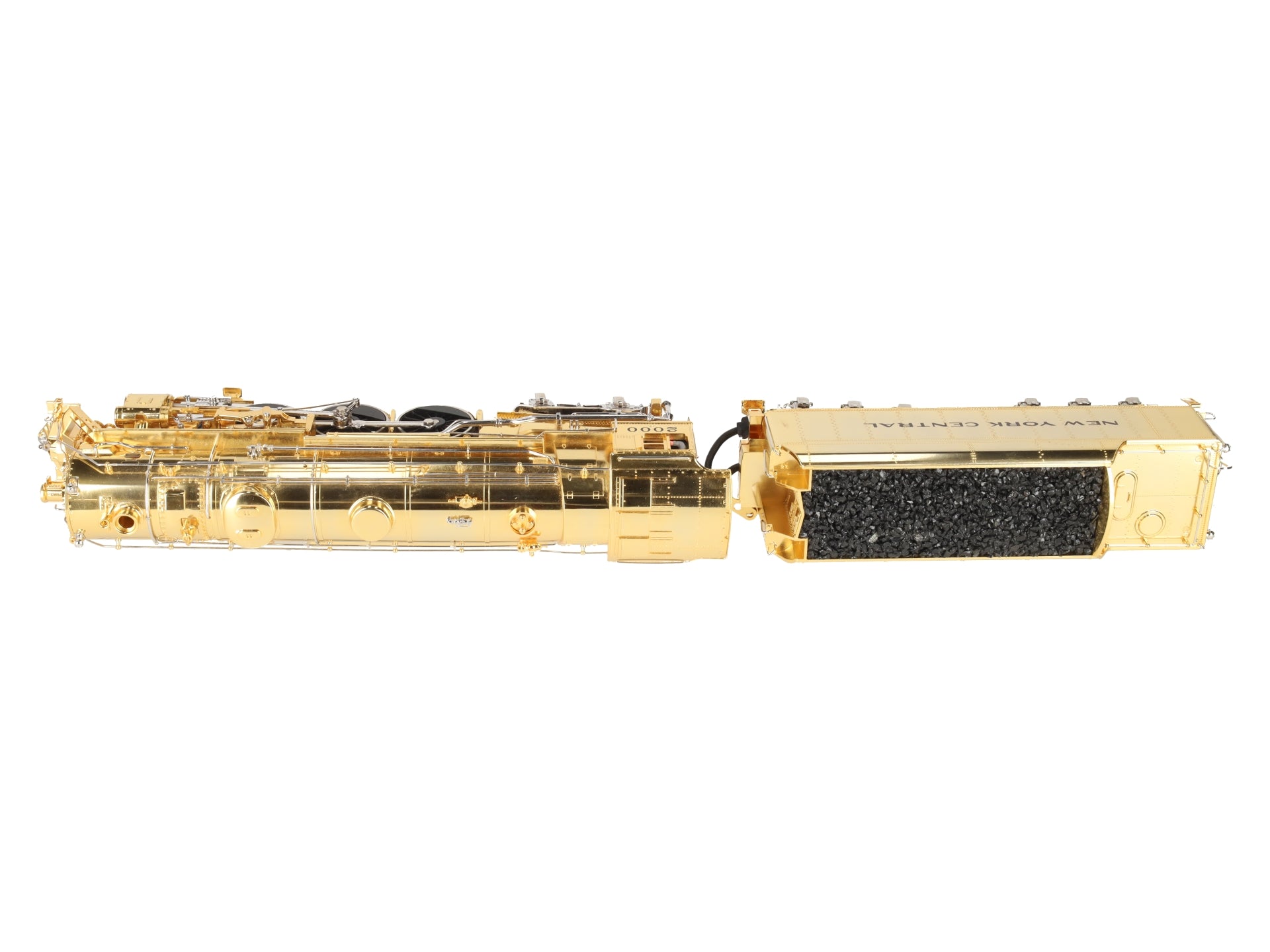 MTH 20-3040-1 O NYC Gold Plated Millennium J-1e Hudson Steam Loco & Tender w/PS1 EX/Box