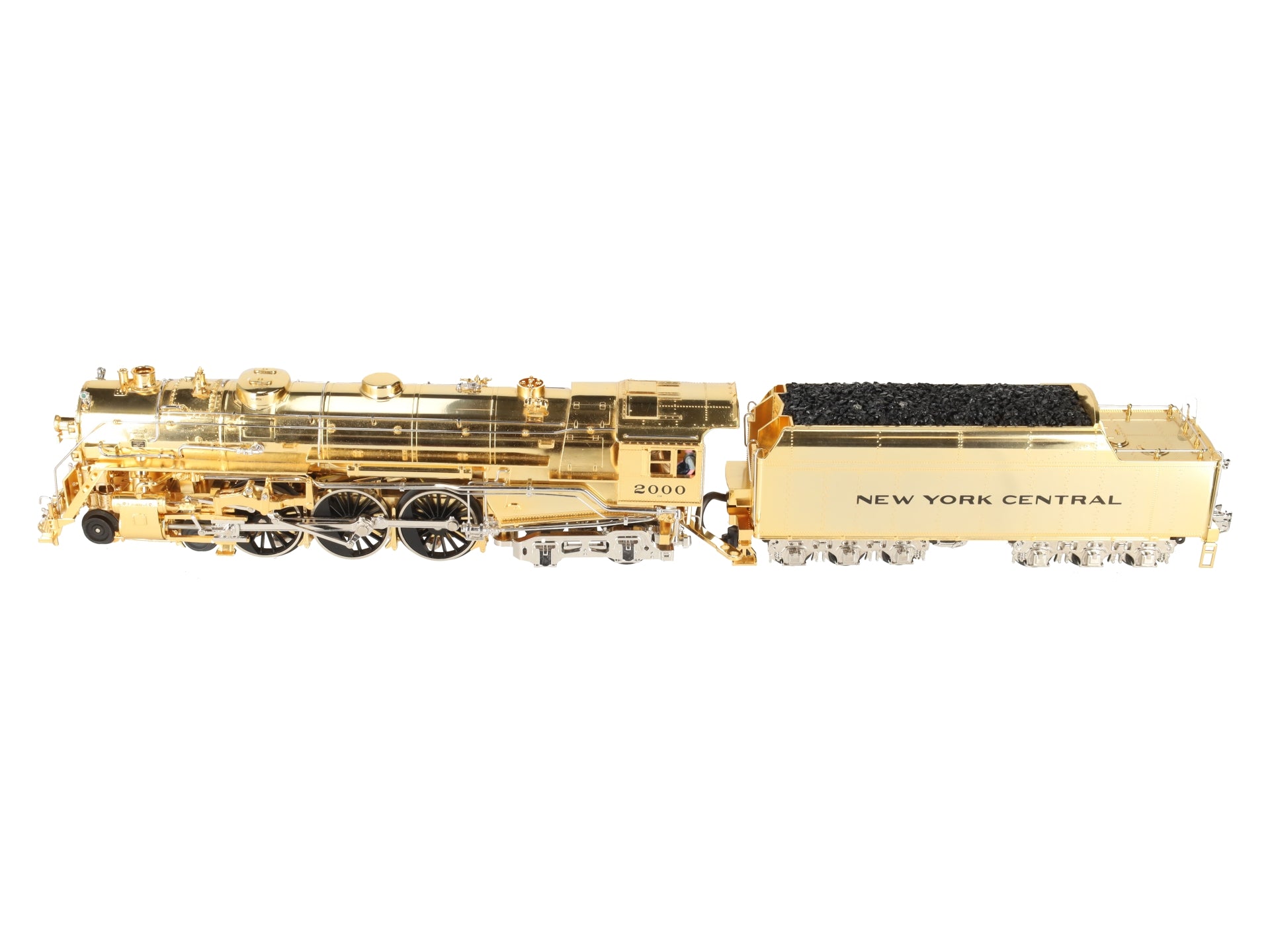 MTH 20-3040-1 O NYC Gold Plated Millennium J-1e Hudson Steam Loco & Tender w/PS1 EX/Box