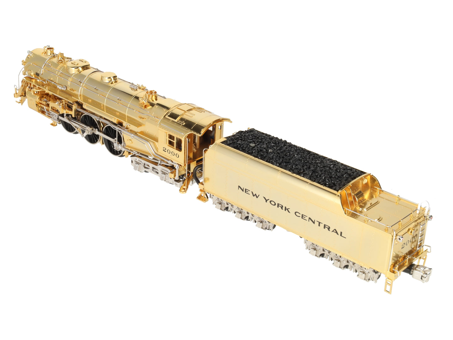 MTH 20-3040-1 O NYC Gold Plated Millennium J-1e Hudson Steam Loco & Tender w/PS1 EX/Box