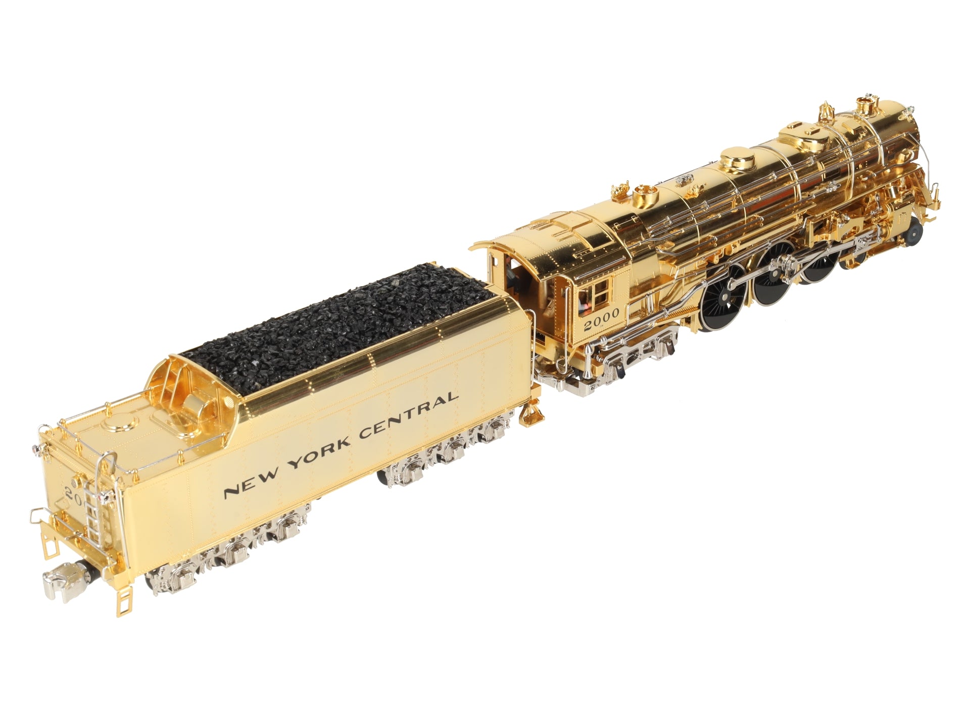 MTH 20-3040-1 O NYC Gold Plated Millennium J-1e Hudson Steam Loco & Tender w/PS1 EX/Box