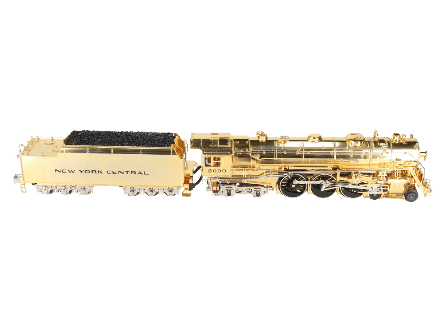 MTH 20-3040-1 O NYC Gold Plated Millennium J-1e Hudson Steam Loco & Tender w/PS1 EX/Box